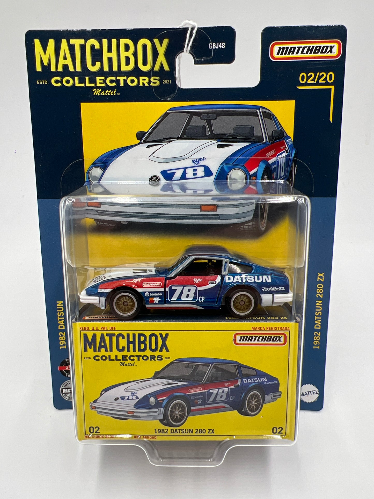 Matchbox Collectors #2 1982 Datsun 280 ZX Blue 169O
