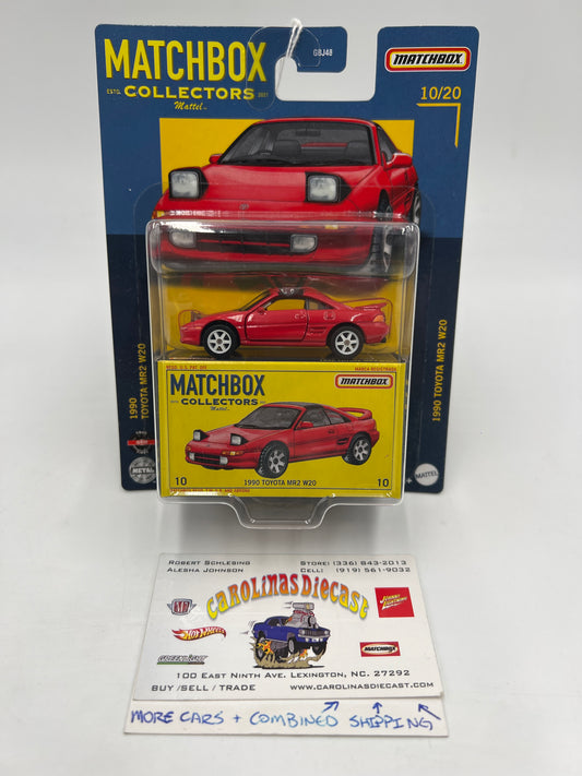 Matchbox Collectors #10 1990 Toyota MR2 W20 Red RHD/LU