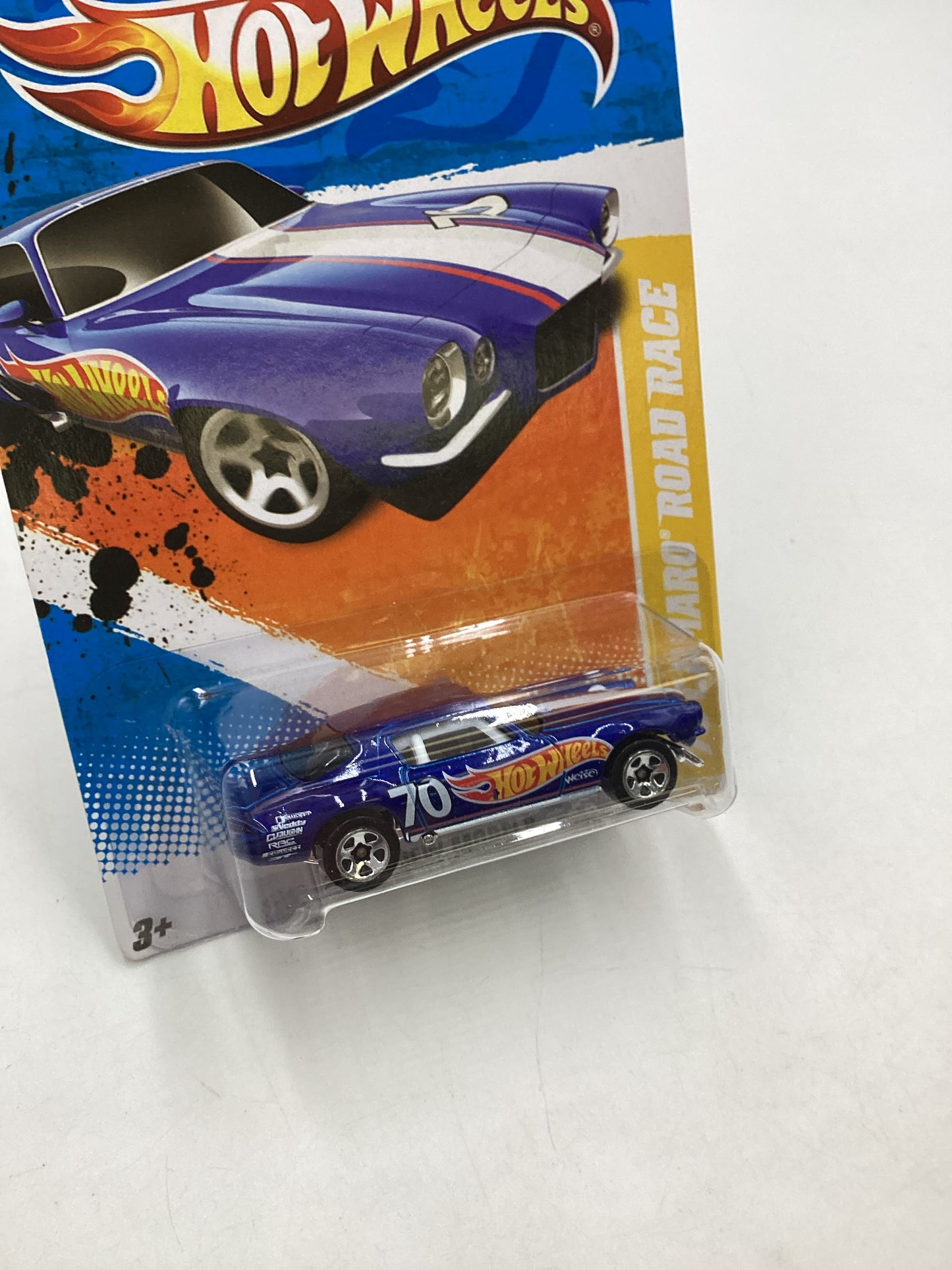 2011 Hot wheels #047 Blue 70 Camaro Road Race 6E