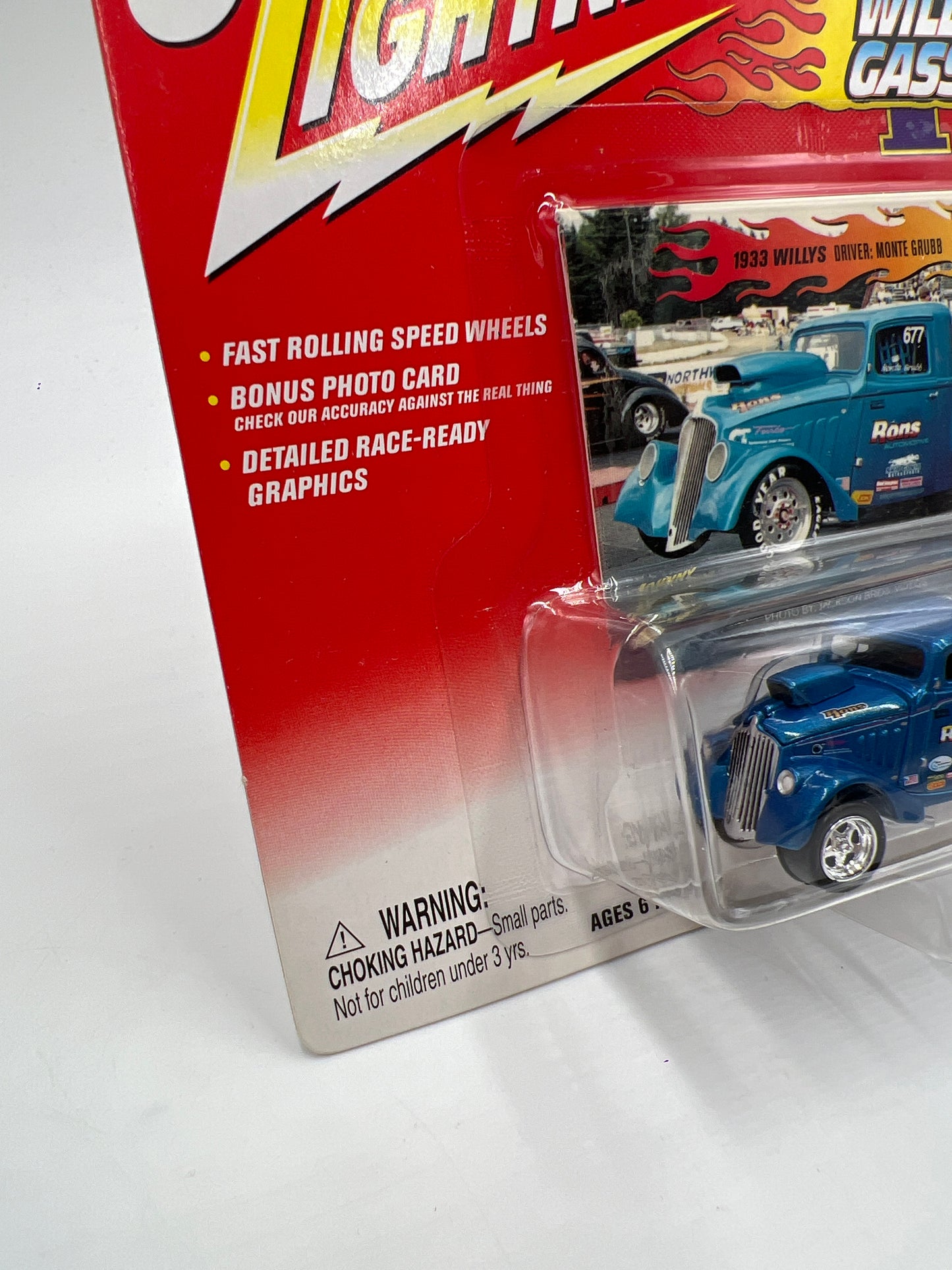 Johnny Lightning Willys Gassers 1933 Willys Monte Grubb Blue 221E