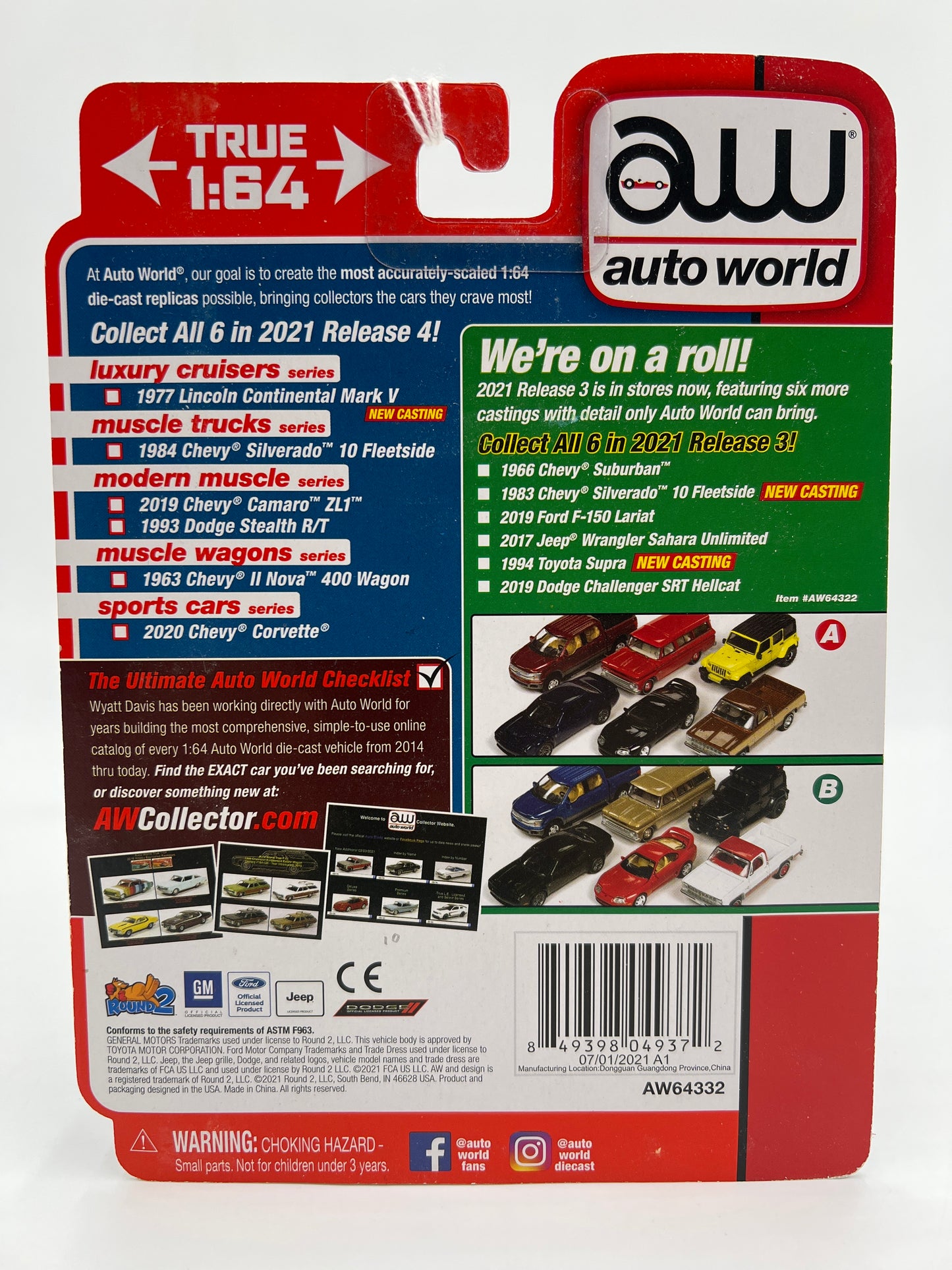 Auto World Muscle Trucks Release 4 Version B 1984 Chevy Silverado 10 Fleetside Red 183B