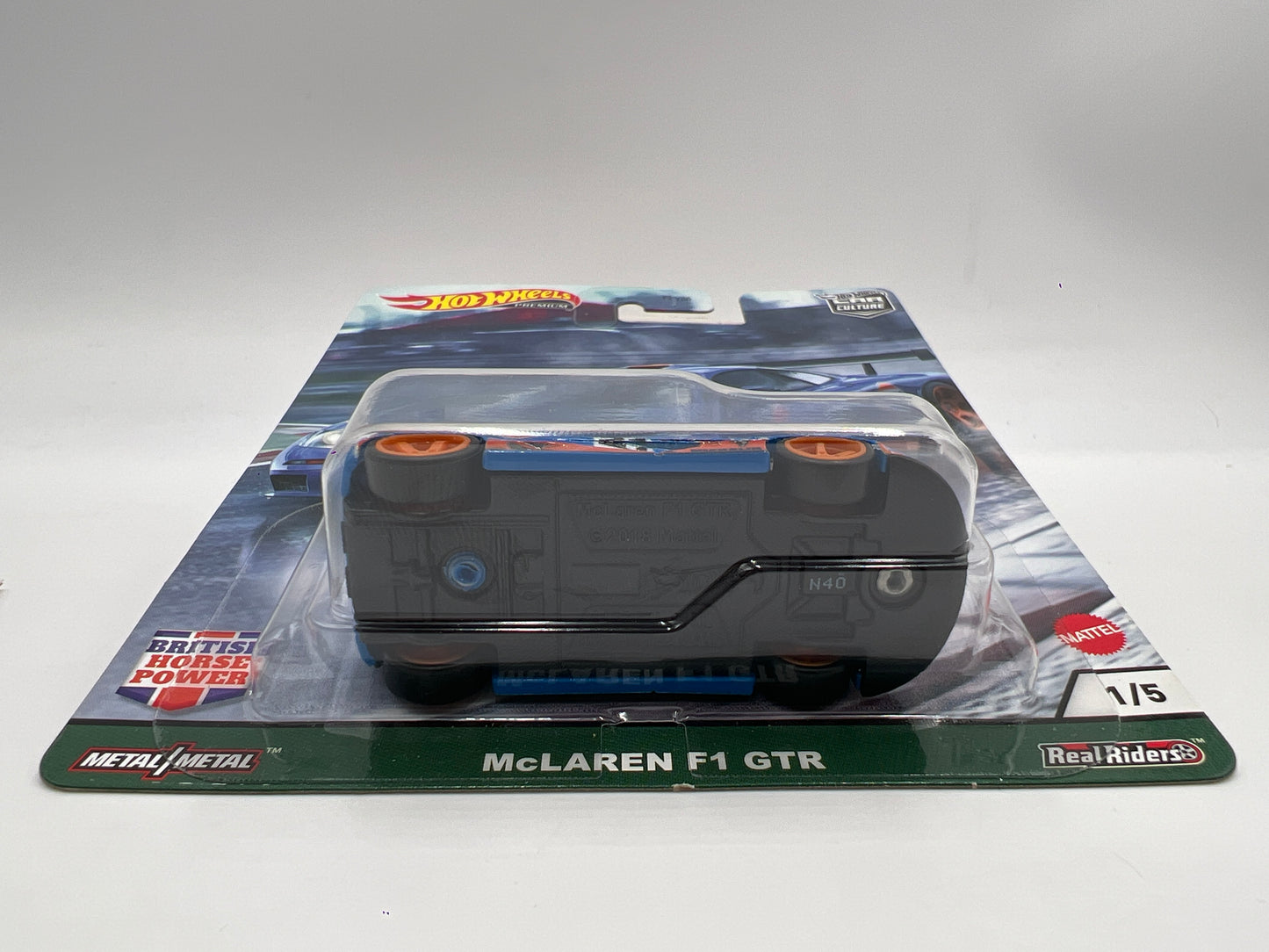 Hot Wheels Premium British Horsepower #1 McLaren F1 GTR Gulf Blue 253D