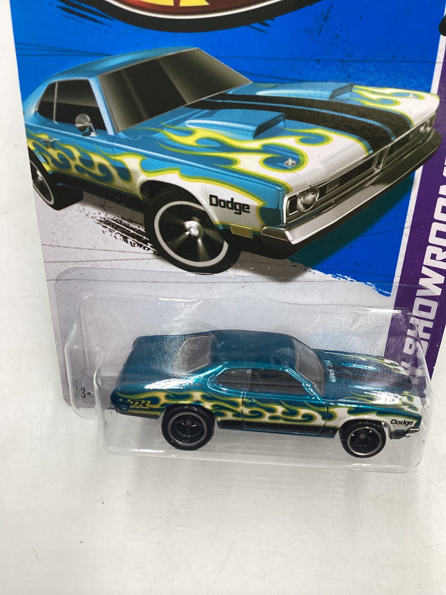 2013 Hot wheels Super Treasure Hunt #217 71 Dodge Demon W/Protector