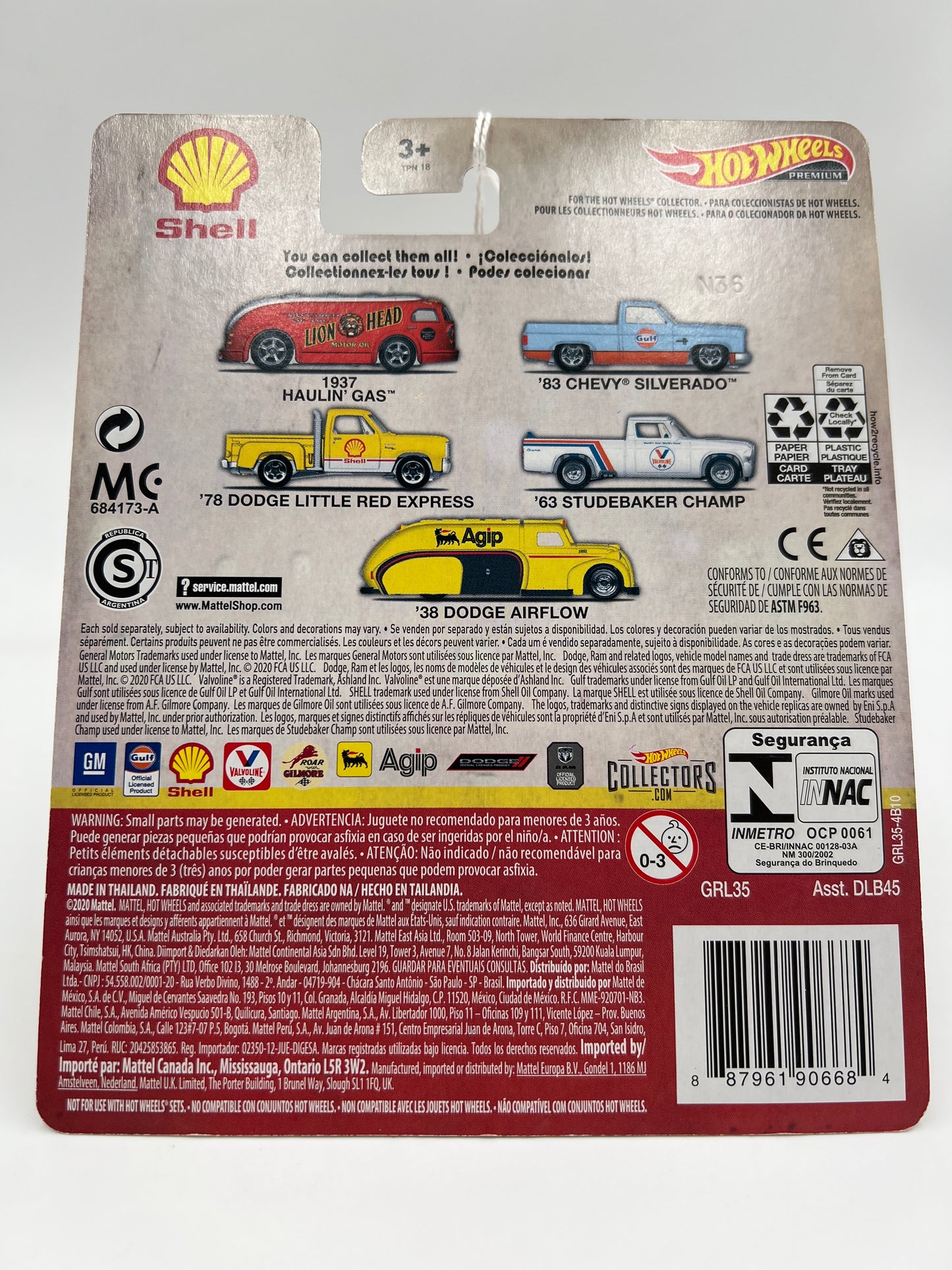 Hot Wheels Premium Vintage Oil #3 Shell 78 Dodge Little Red Express Yellow see description 256A