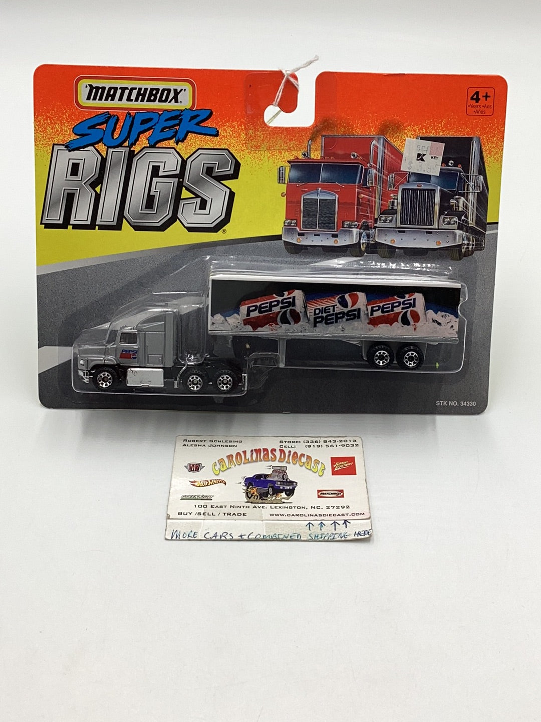 Matchbox Super Rigs Diet Pepsi Ford Aeromax Silver Cab 168O