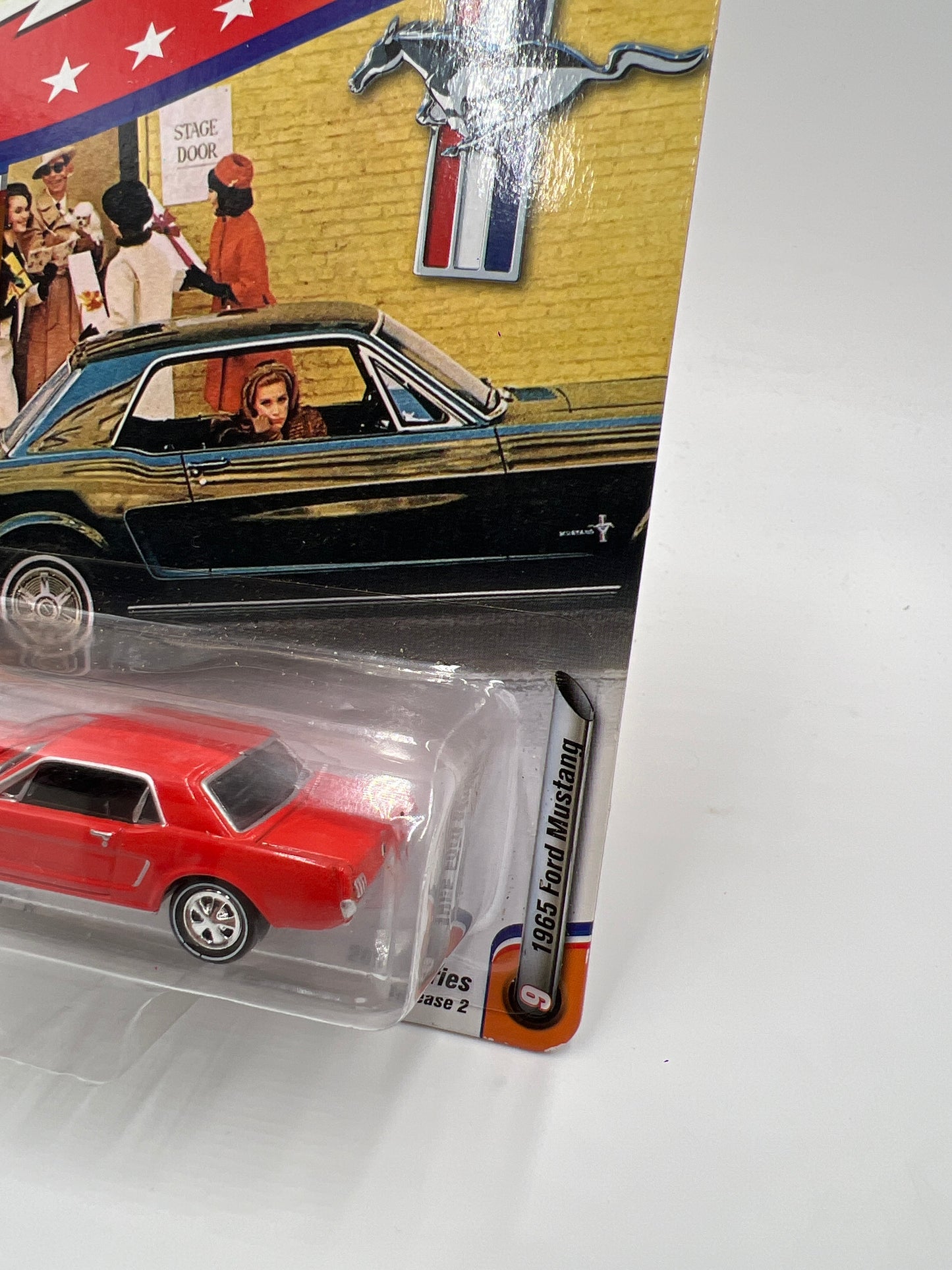 Johnny Lightning Muscle Cars USA #9 Release 2 Version D 1/1836 1965 Ford Mustang Red