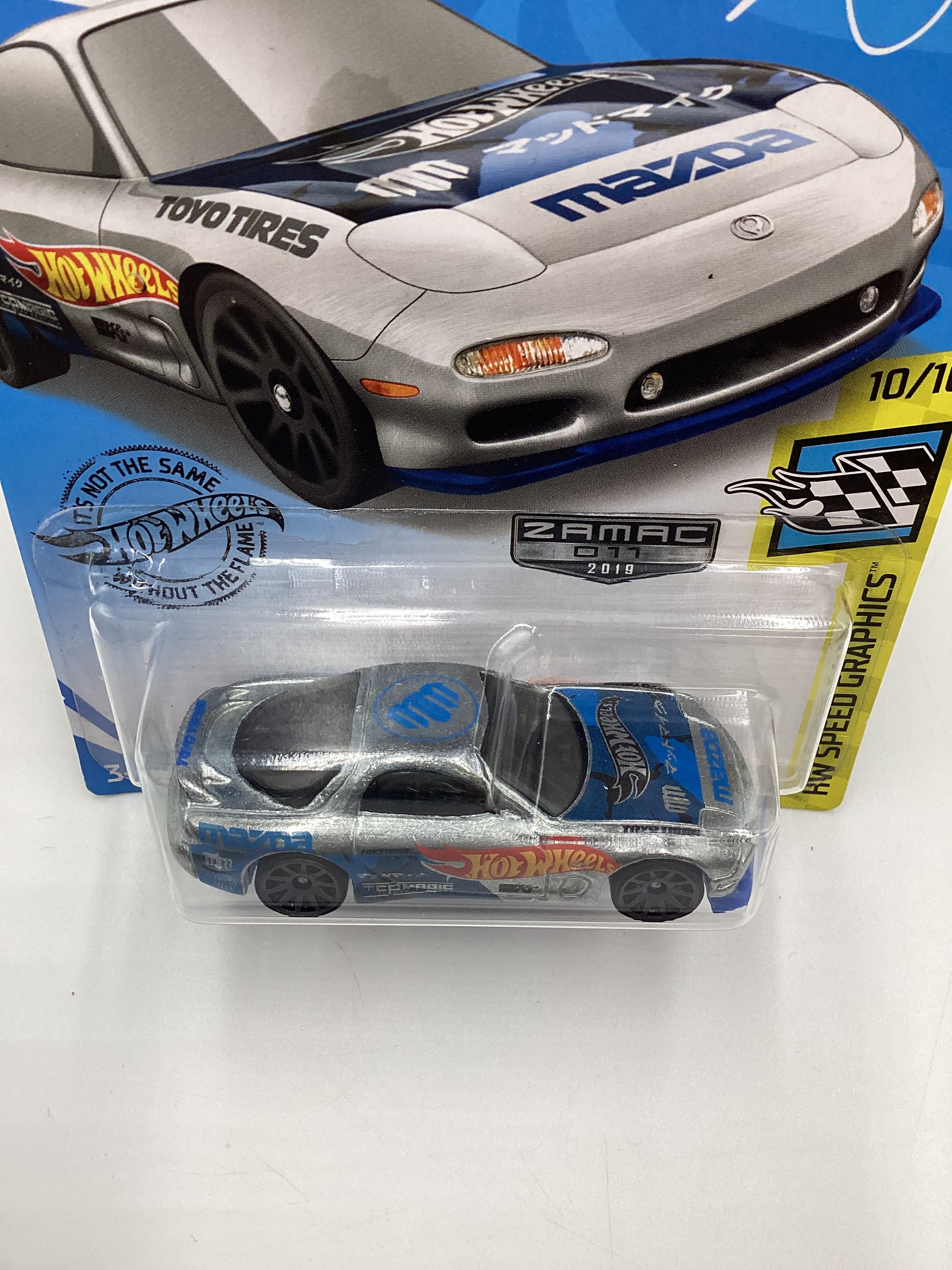2019 Hot Wheels #27 95 Mazda RX-7 Walmart Exclusive Zamac #11 Mad