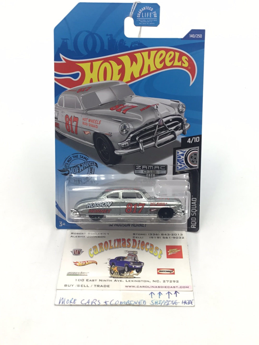 2020 hot wheels #140 1952 Hudson Hornet Zamac #16 BB7