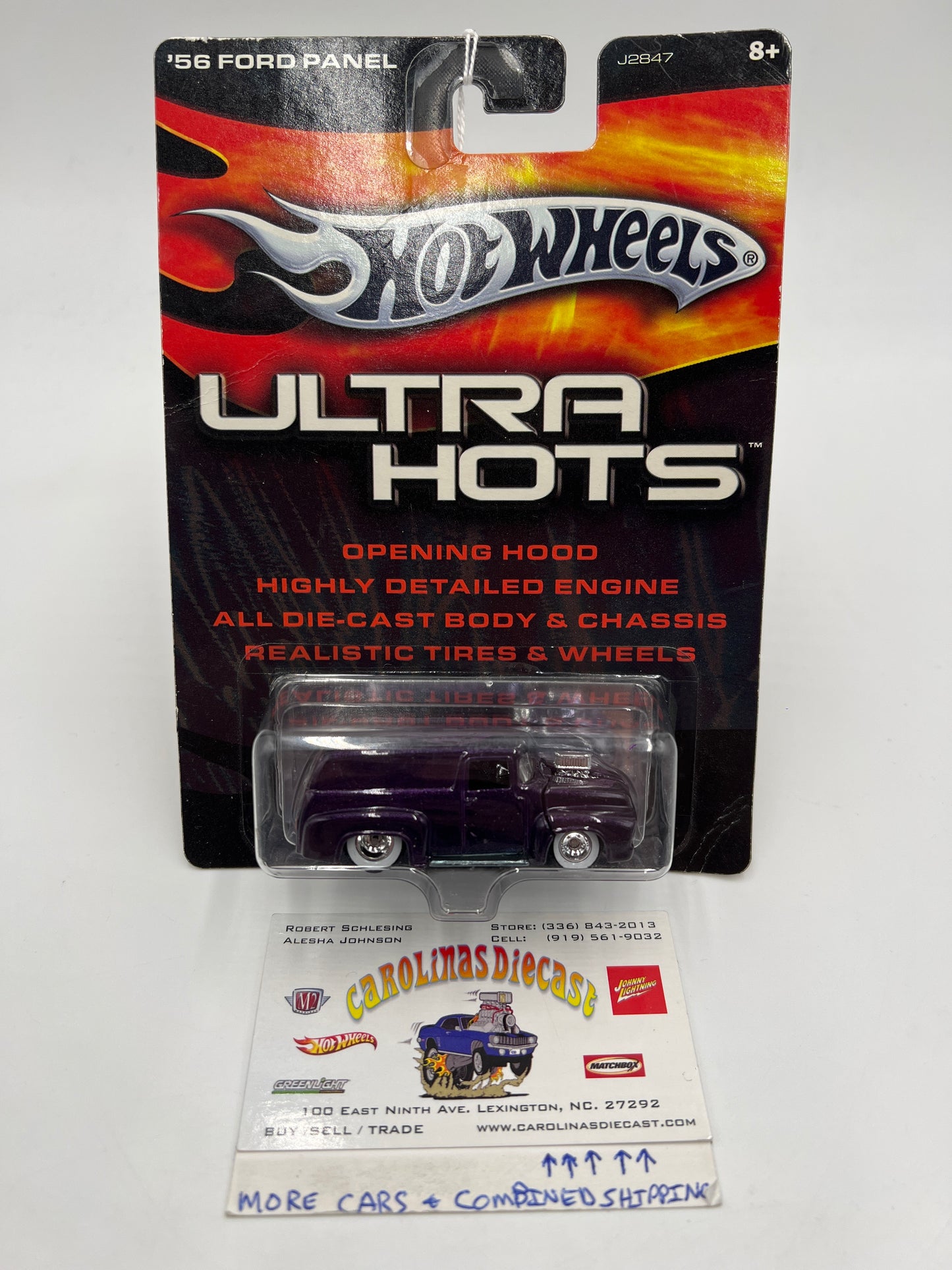 Hot Wheels Premium Ultra Hots 56 Ford Panel Purple (Card Not Perfect) 245i