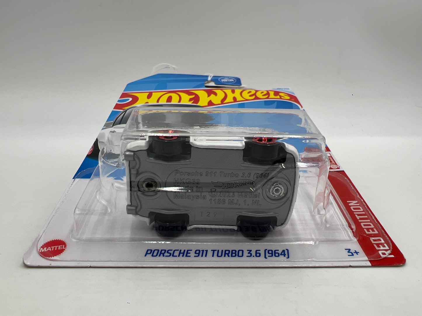 2024 Hot Wheels Target Exclusive Red Edition #199 Porsche 911 Turbo 3.6 964 Tooned White 143A