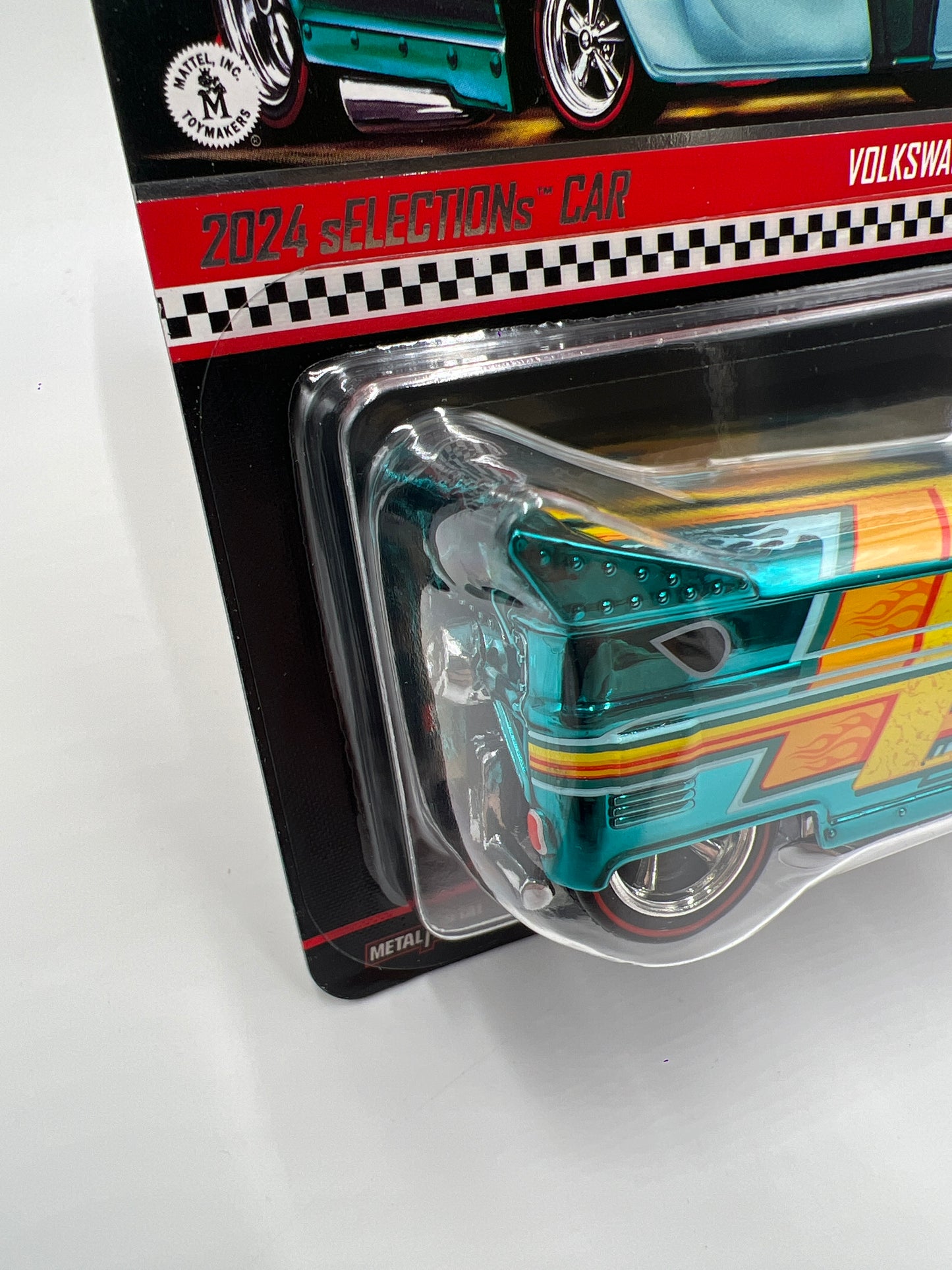2024 Hot Wheels RLC sELECTIONs Car Volkswagen Drag Bus Blue W/Protector