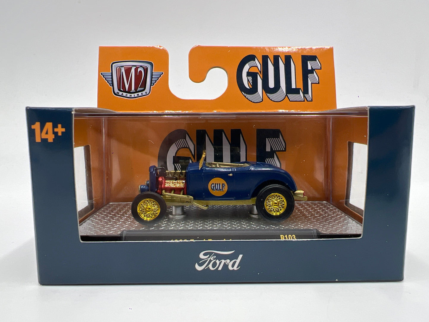 M2 Machines CHASE 1932 Ford Roadster Gulf Blue R103