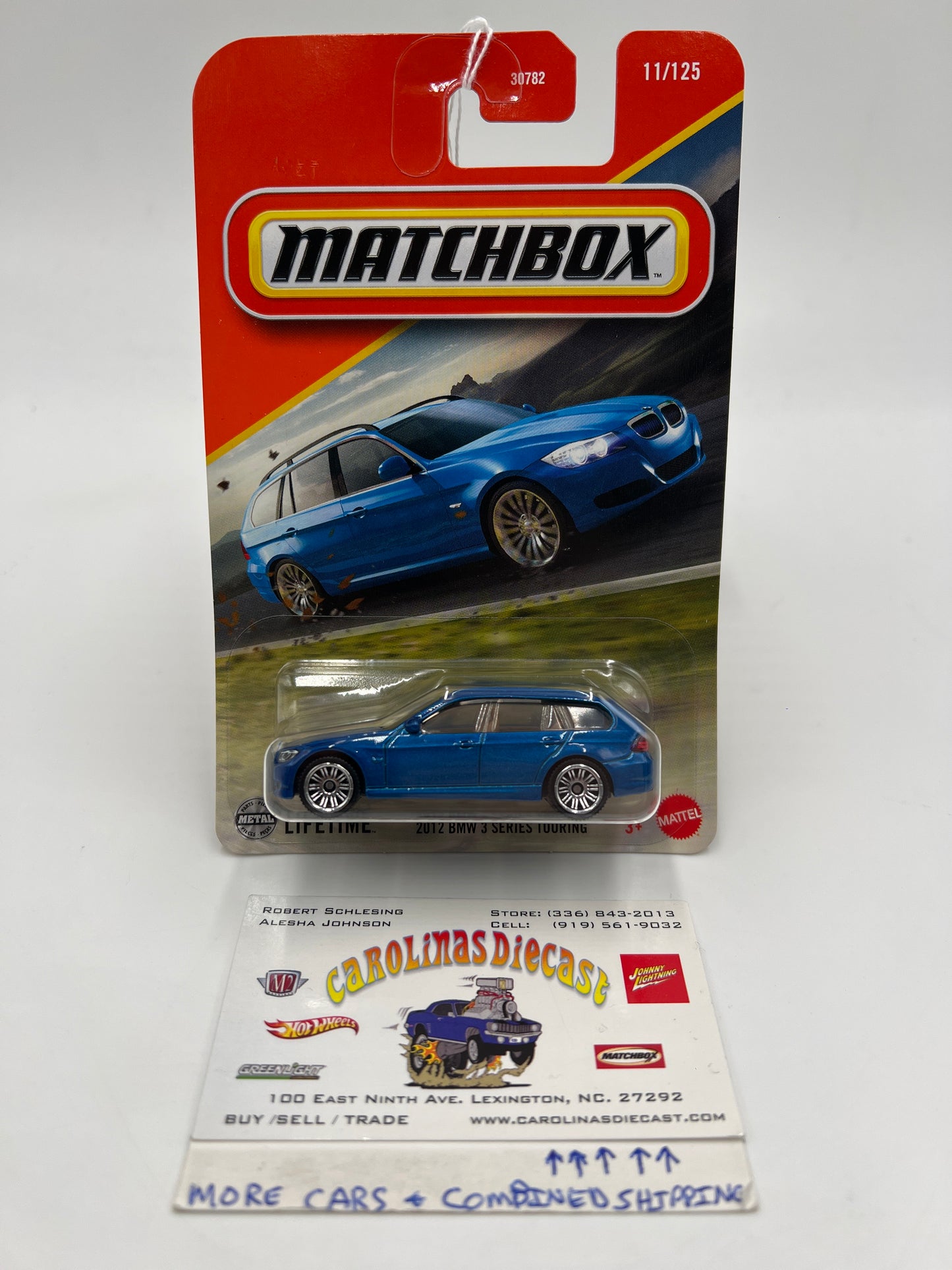 2025 Matchbox #11 2012 BMW 3 Series Touring Blue 213N