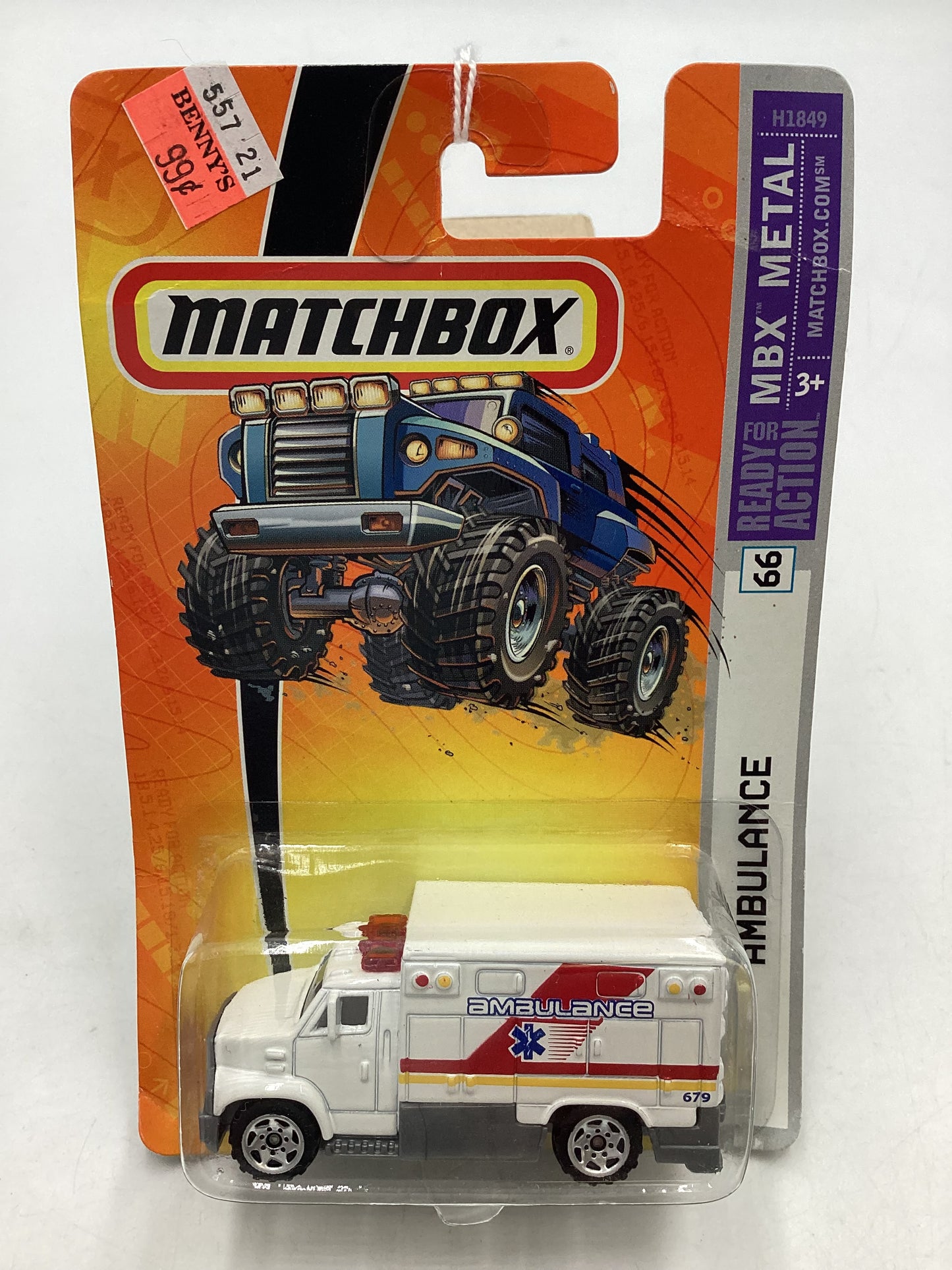 Matchbox MBX Metal #66 Ambulance 206C