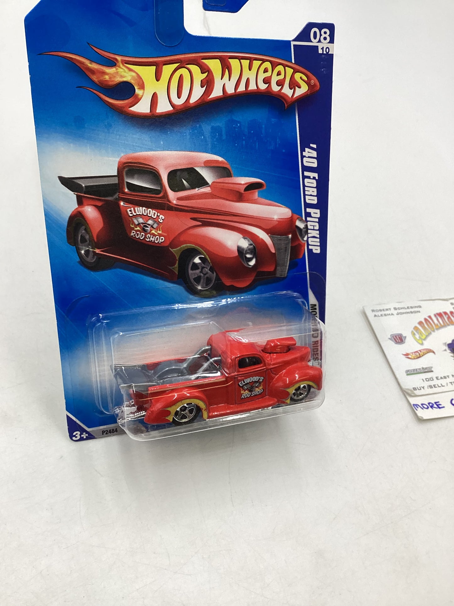 2009 Hot Wheels Modified Rides #164 40 Ford Pickup Red 24D