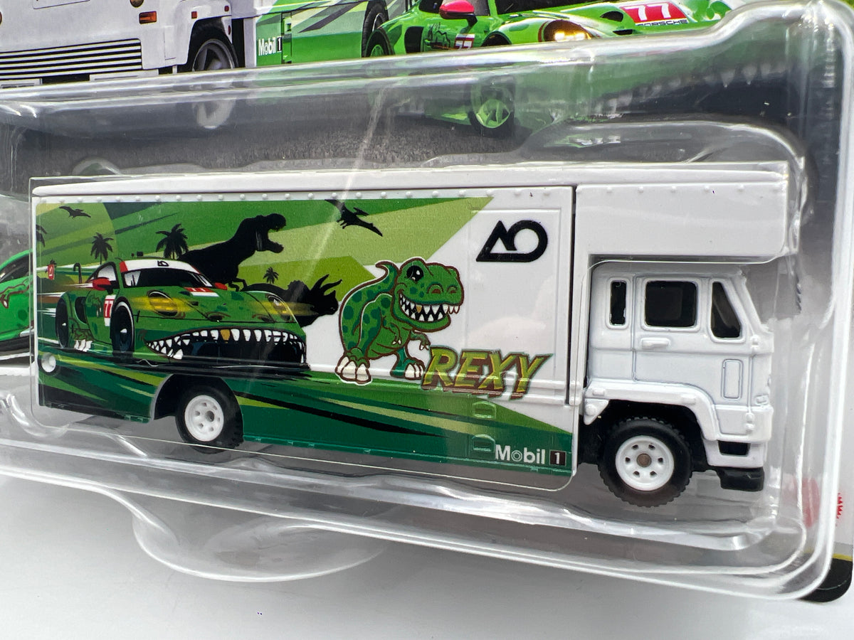 2026 Hot Wheels Team Transport #97 Rexy AO Porsche 911 GT3 R 992 & Fleet Flyer W/Protector