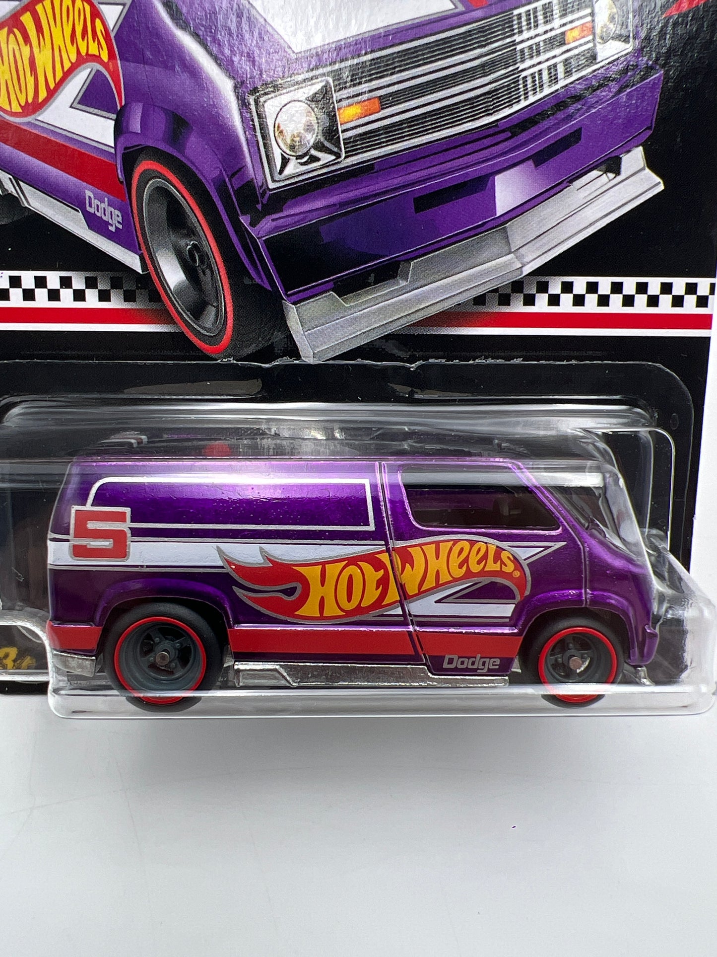 2020 Hot Wheels RLC Mail In #5 Custom 77 Dodge Van Purple W/Protector