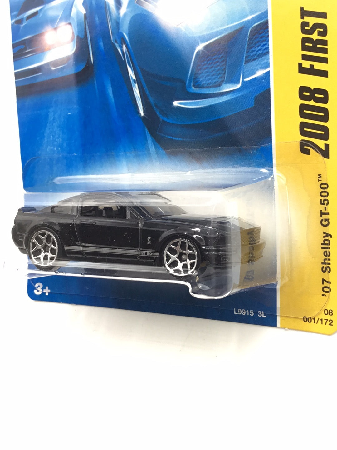 2008 Hot wheels #1 Shelby GT-500 black JJ4