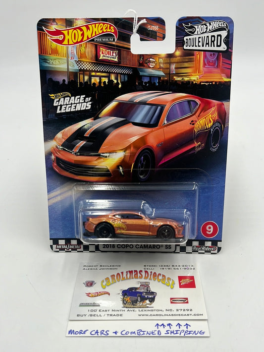 Hot Wheels Premium Boulevard #9 2018 COPO Camaro SS 261H