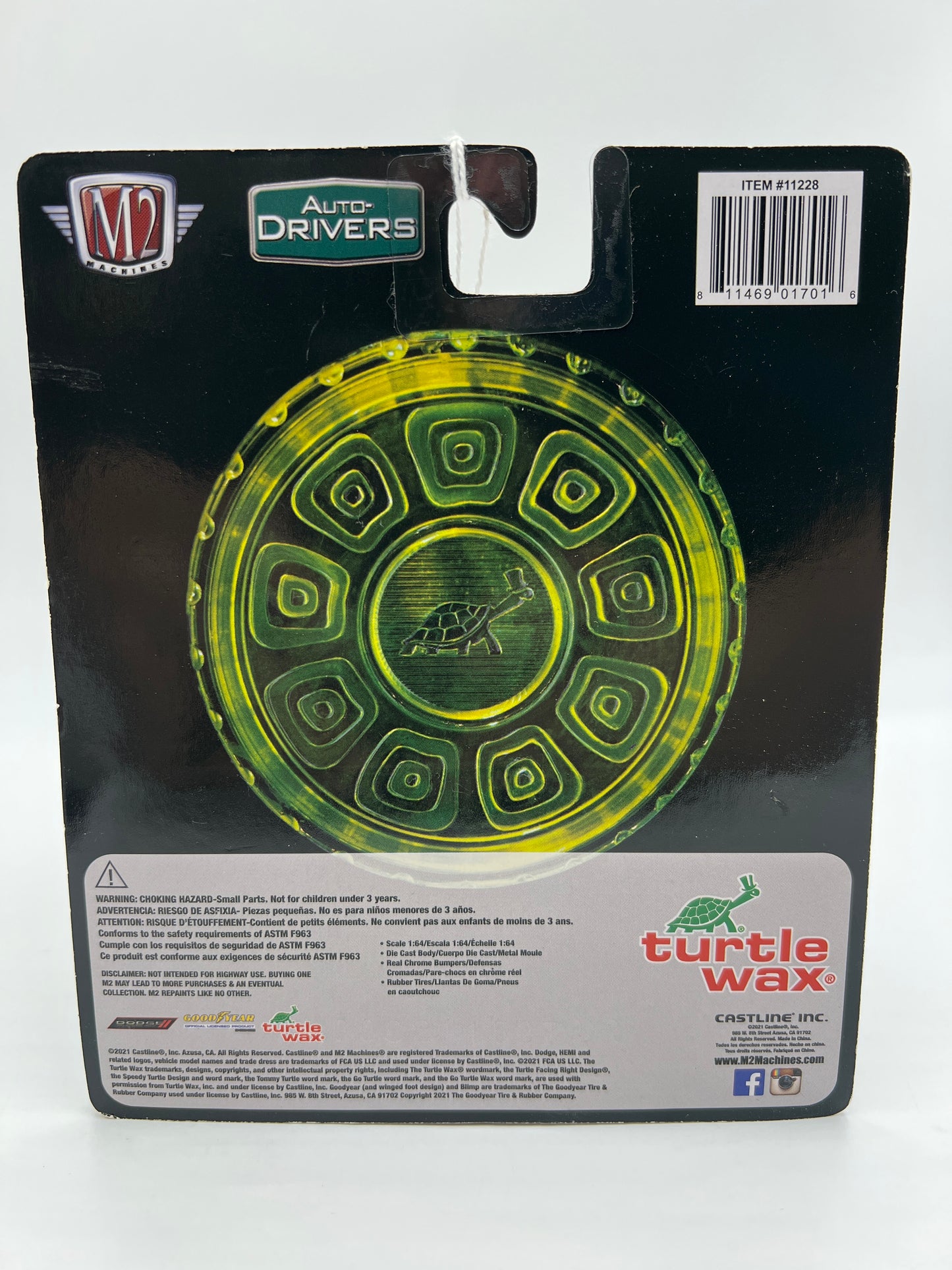 M2 Machines Auto Drivers 1971 Dodge Charger R/T 440 6-Pack Green Turtle Wax R74 192H