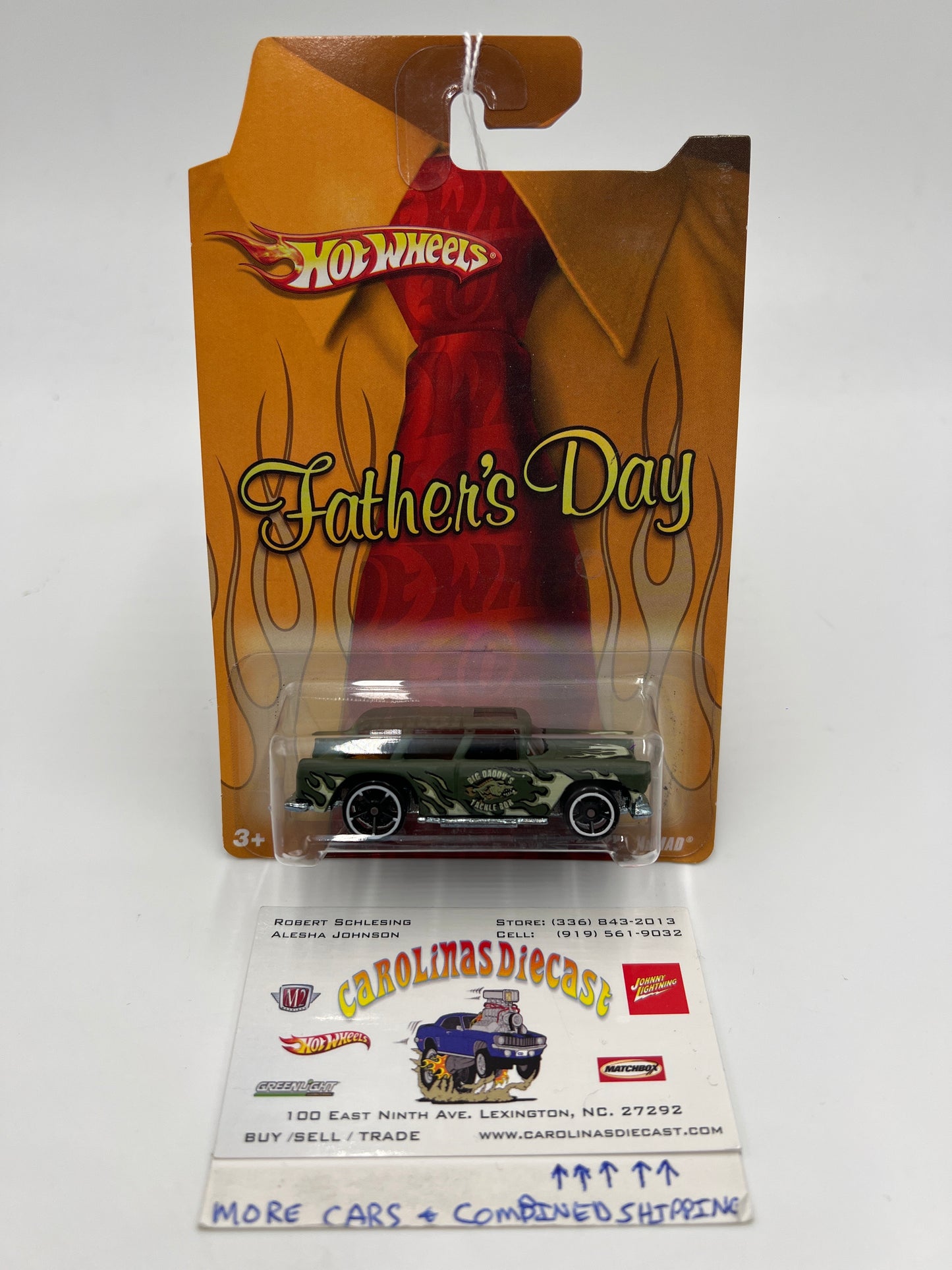 2008 Hot Wheels Fathers Day Chevy Nomad Matte Green 160B