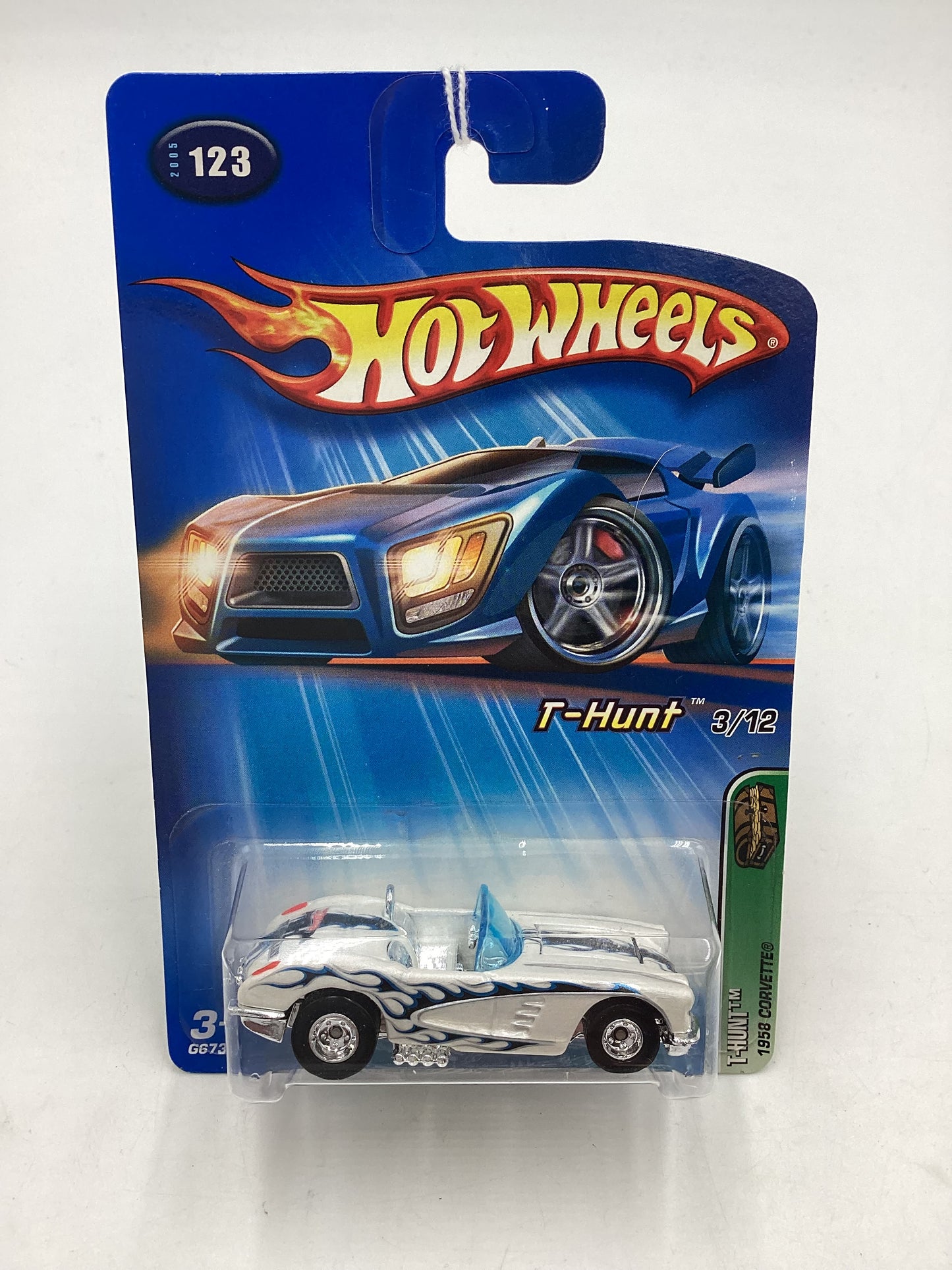 2005 Hot Wheels #123 Treasure Hunt 1958 Corvette 273A