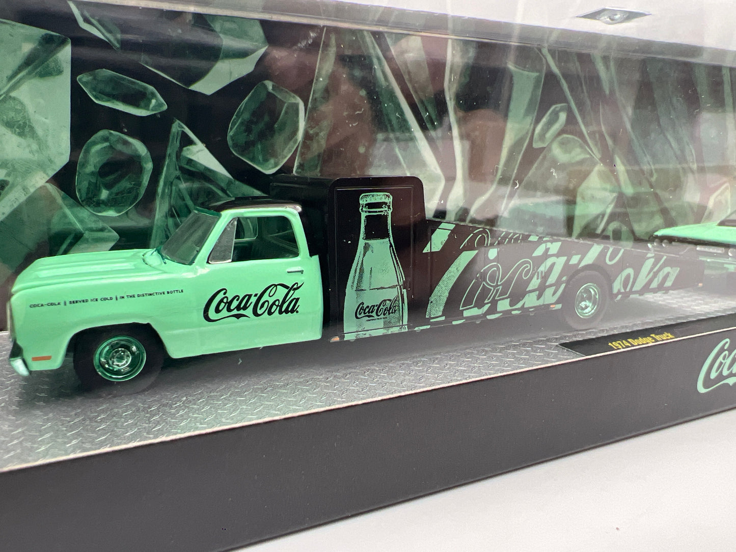 M2 Machines Auto Haulers TW48 Coca Cola CHASE 1974 Dodge Truck & 1970 Challenger R/T