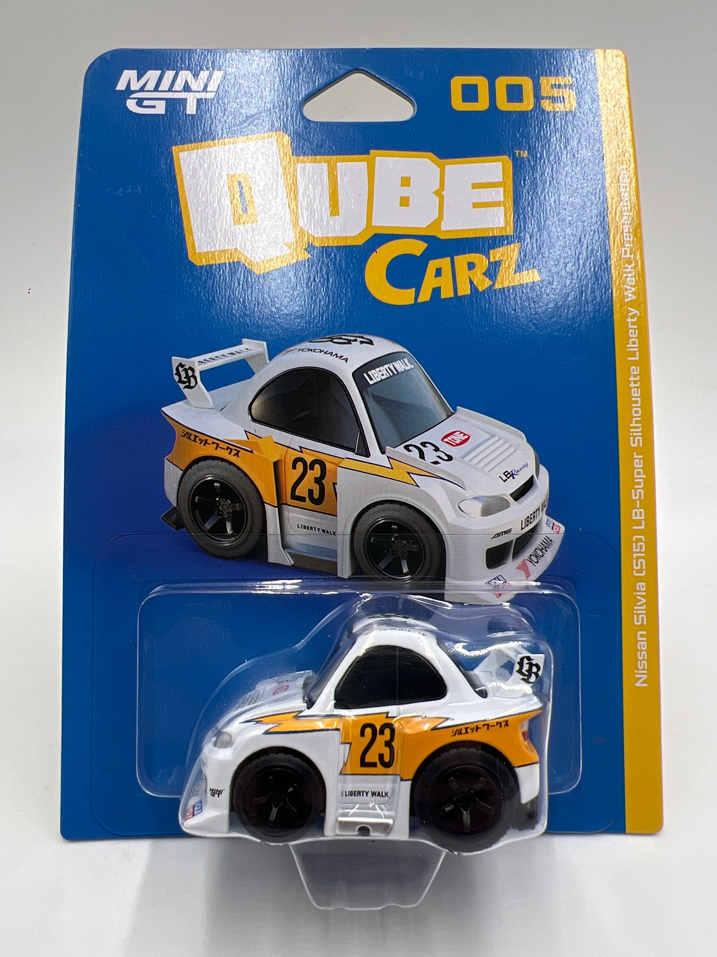 Mini GT Qube Carz Liberty Walk #5 Nissan Silvia S15 LB-Super Silhouette Liberty Walk Presentation 177H