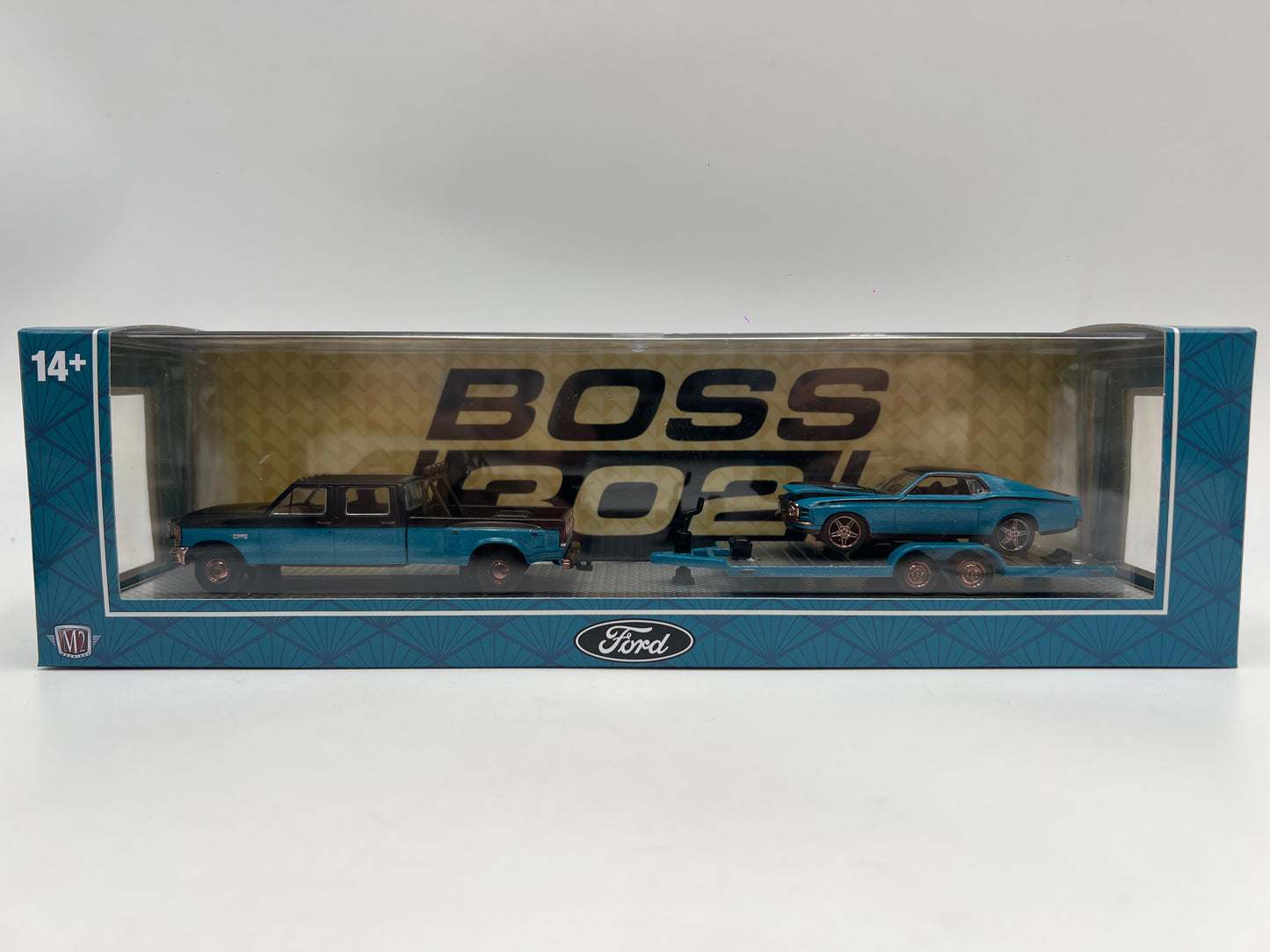 M2 Machines R99 Auto Haulers CHASE 1970 Ford Mustang Custom & 1990 Ford F-350 Dually