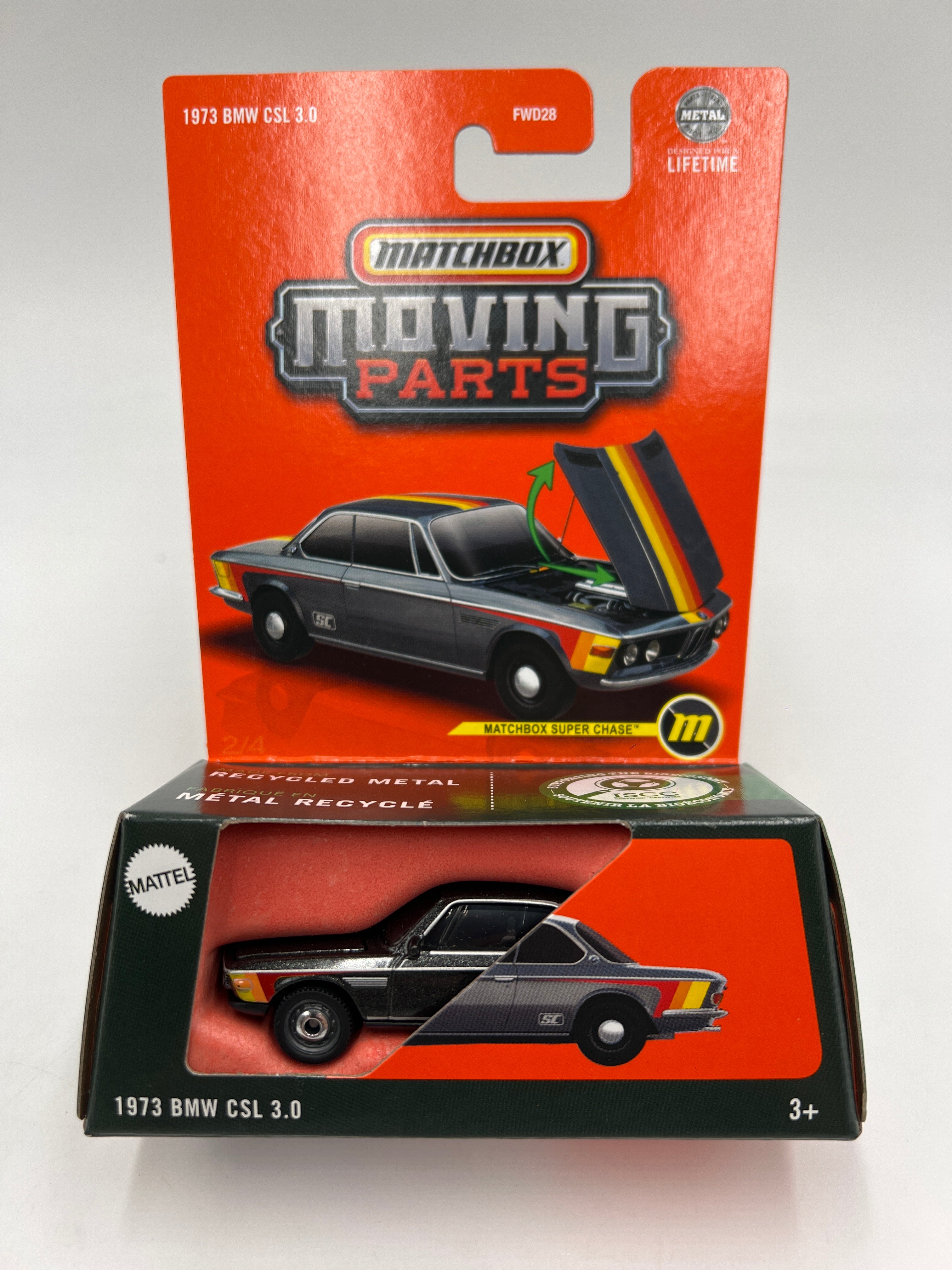 2025 Matchbox Moving Parts Super Chase #2 1973 BMW CSL 3.0 Black W