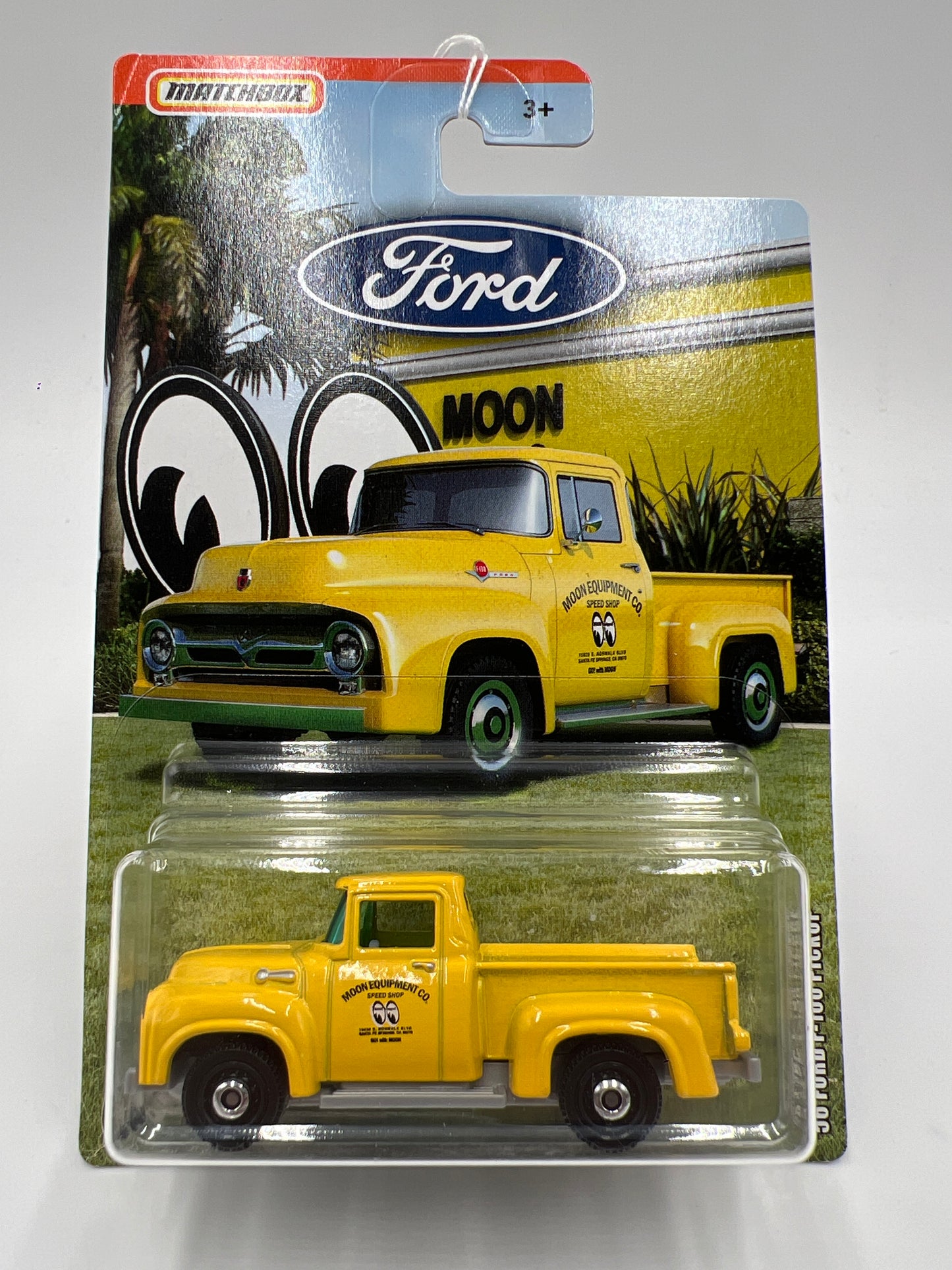 2019 Matchbox Ford Truck Series 56 Ford F-100 Pickup Mooneyes Yellow 150D