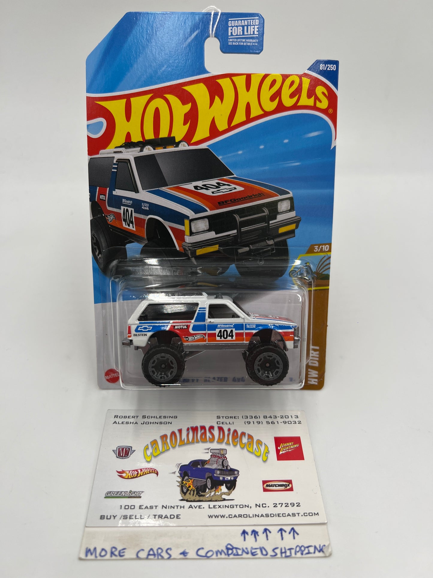 2025 Hot Wheels D Case #81 Chevy Blazer 4x4 White 16i