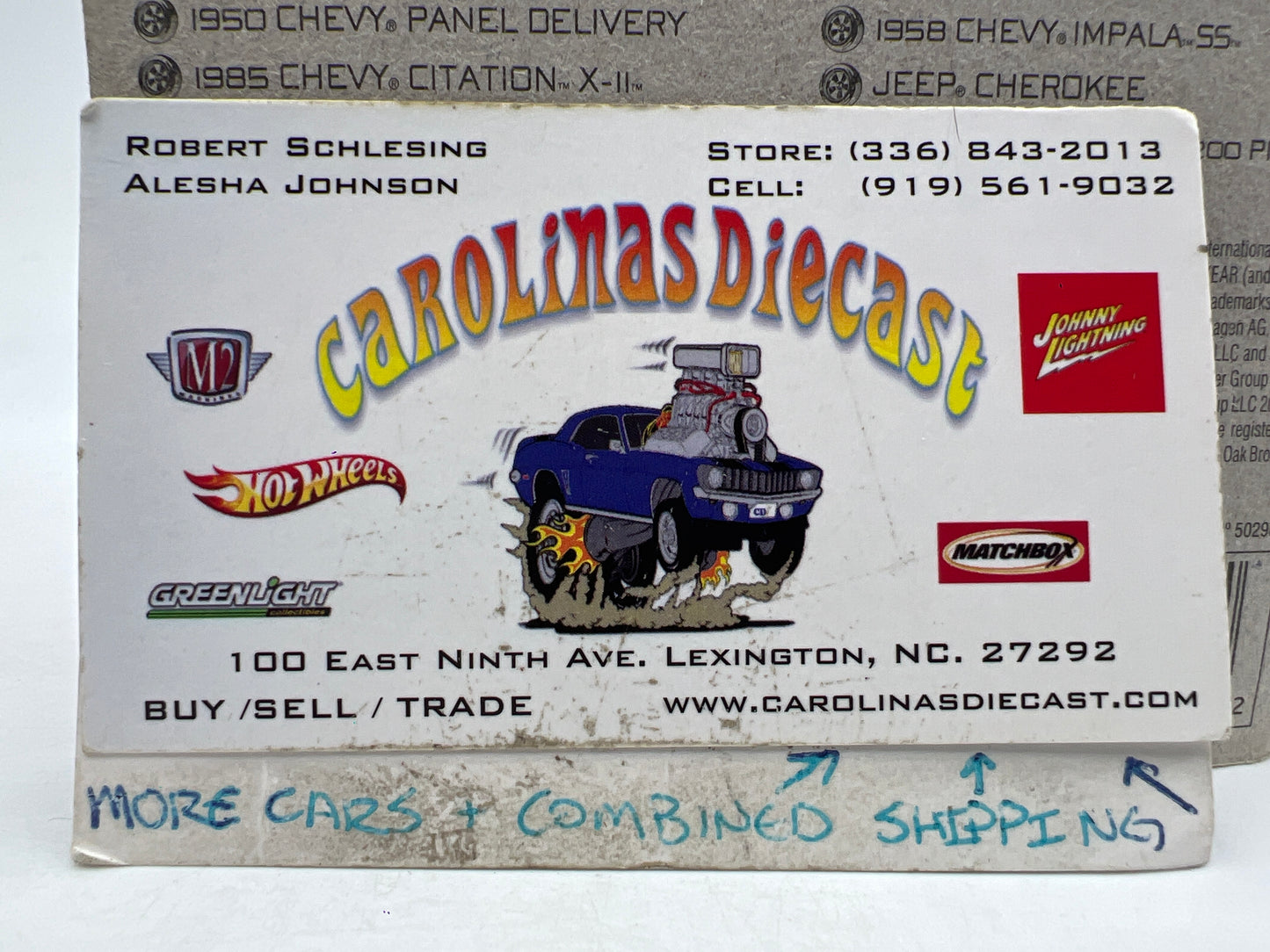 Johnny Lightning Small Card 1970 Chevy Nova SS Black