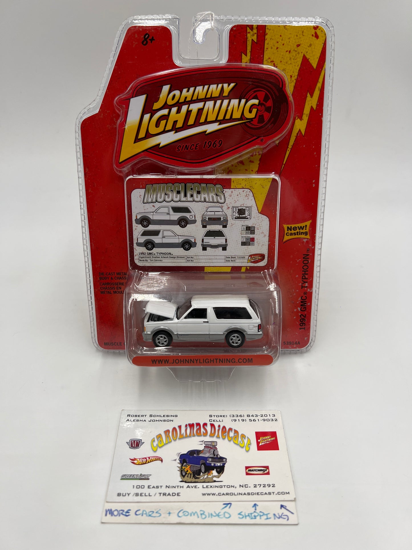 Johnny Lightning Muscle Cars Release #20 1992 GMC Typhoon White VHTF
