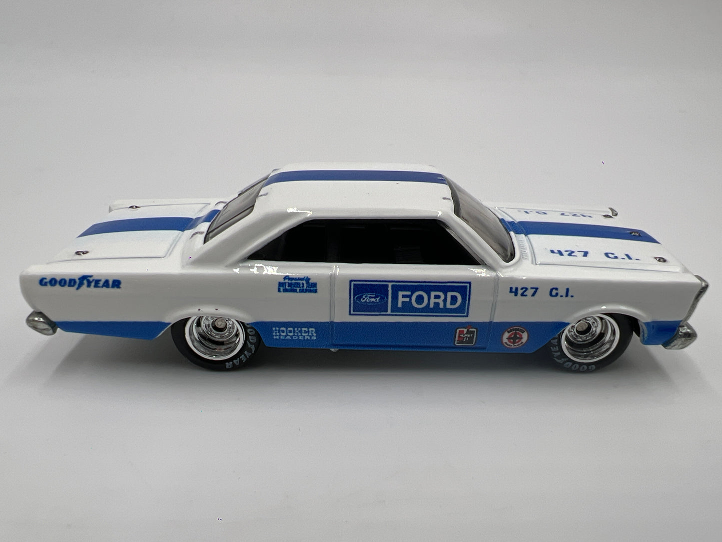 Hot Wheels 1/64 Premium Team Transport #38 65 Ford Galaxie & Ford C-800 Loose
