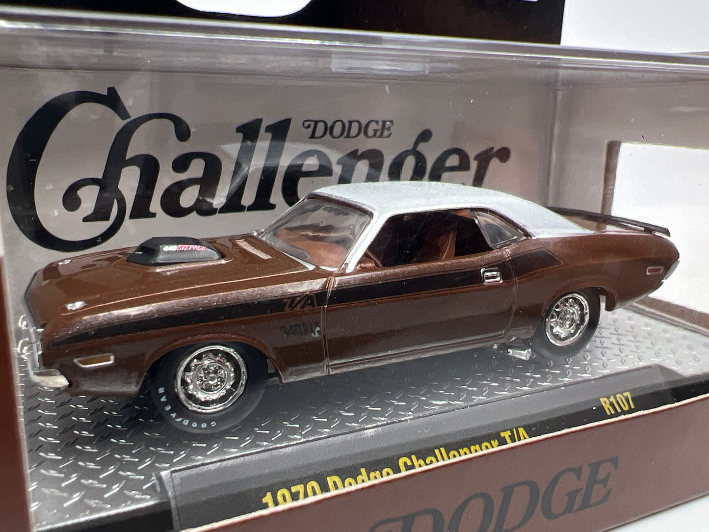 2026 M2 Machines R107 1970 Dodge Challenger T/A Brown