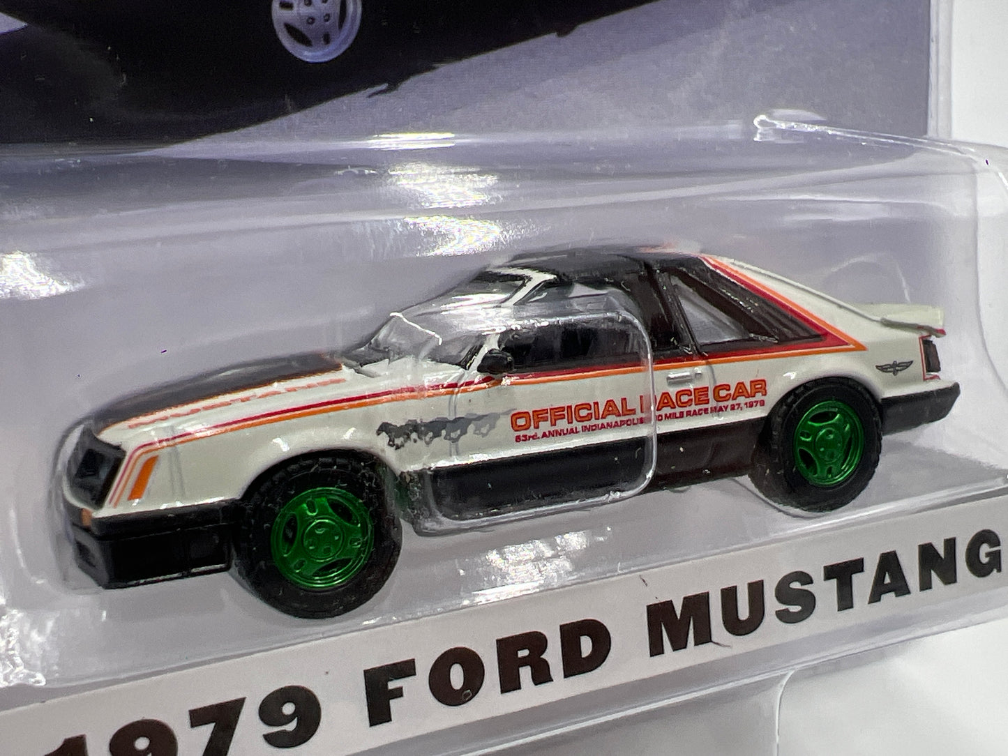 Greenlight Hobby Exclusive Indianapolis Motor Speedway CHASE 1979 Ford Mustang Pace Car