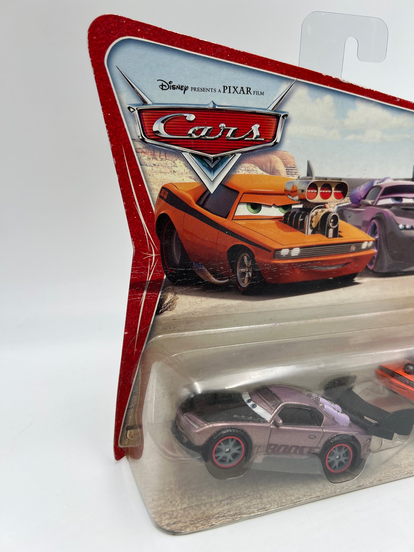 Disney Pixar Cars 2 Pack Boost & Snot Rod Bad Card