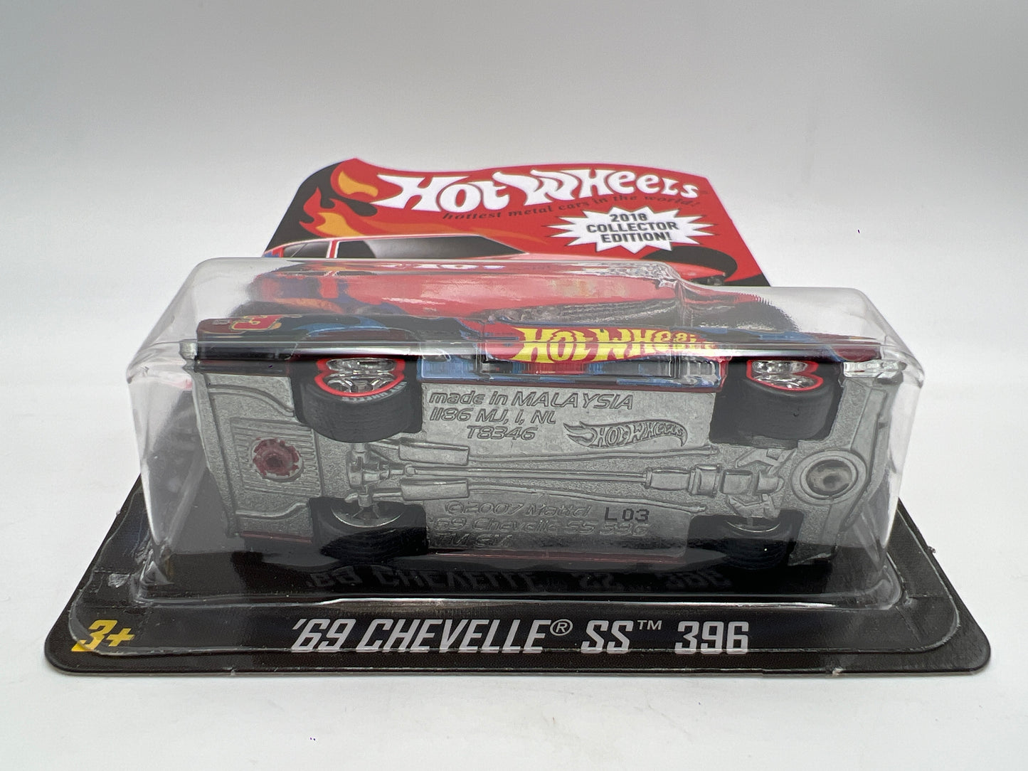 2018 Hot Wheels RLC Mail In #3 69 Chevelle SS 396 Red W/Protector