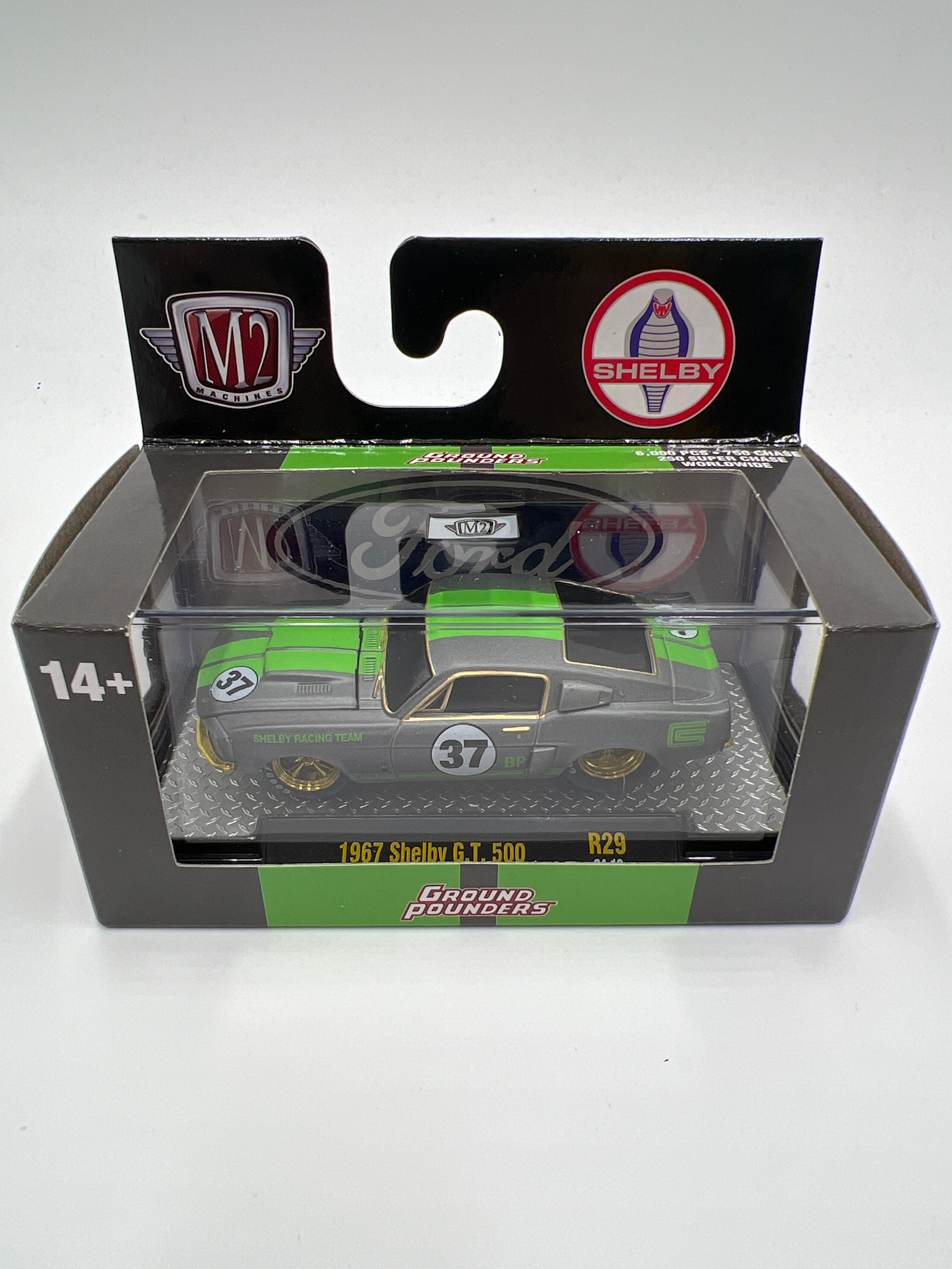 2025 M2 Machines Ground Pounders CHASE 1967 Shelby G.T. 500 Gray W
