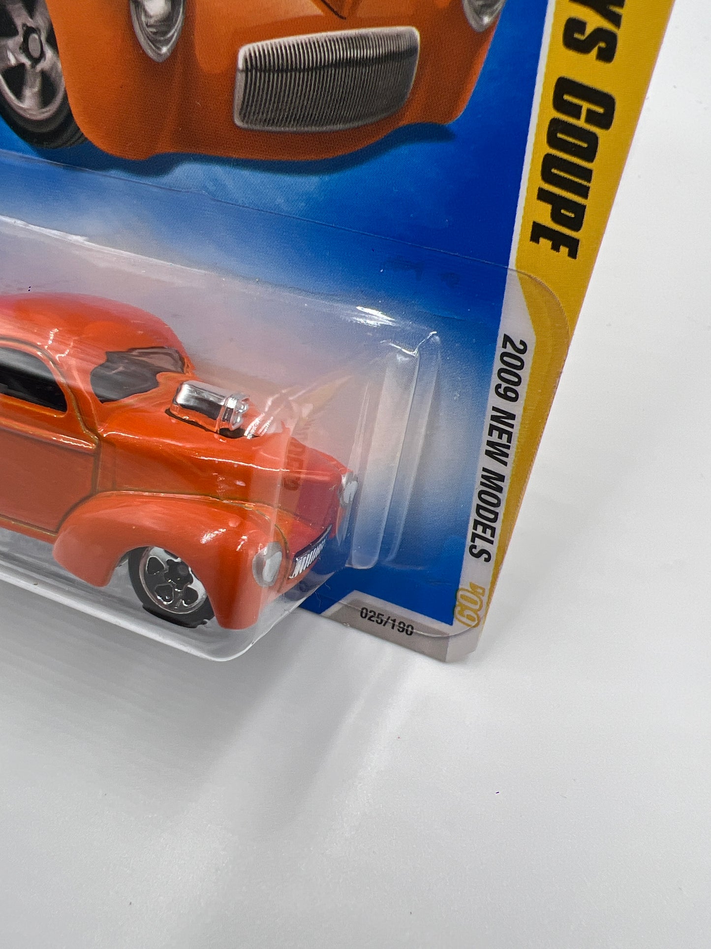 2009 Hot Wheels New Models #25 Custom 41 Willys Coupe Orange 23G