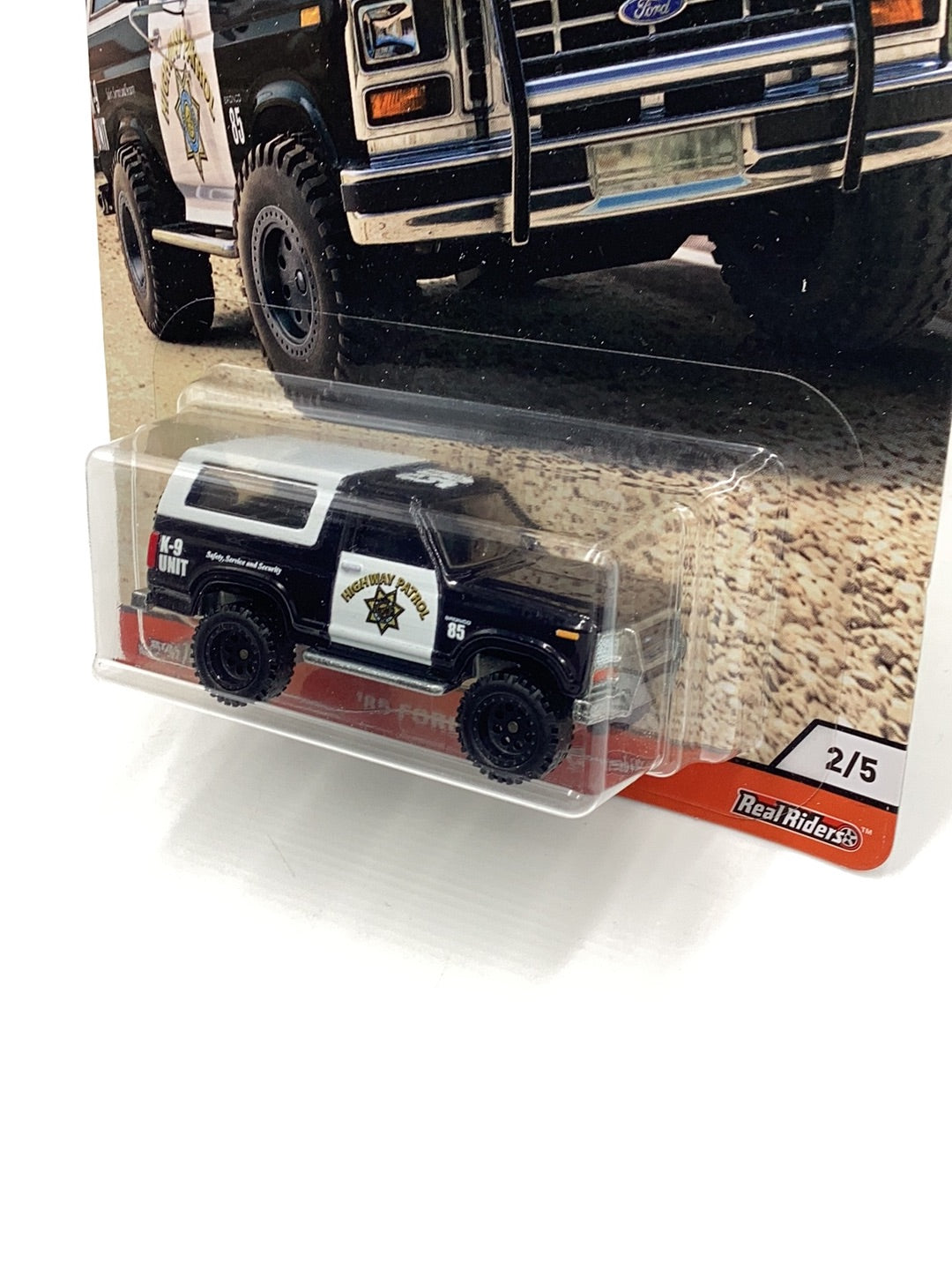 Hot Wheels Wild Terrain ‘85 Ford Bronco Police 2/5 258C