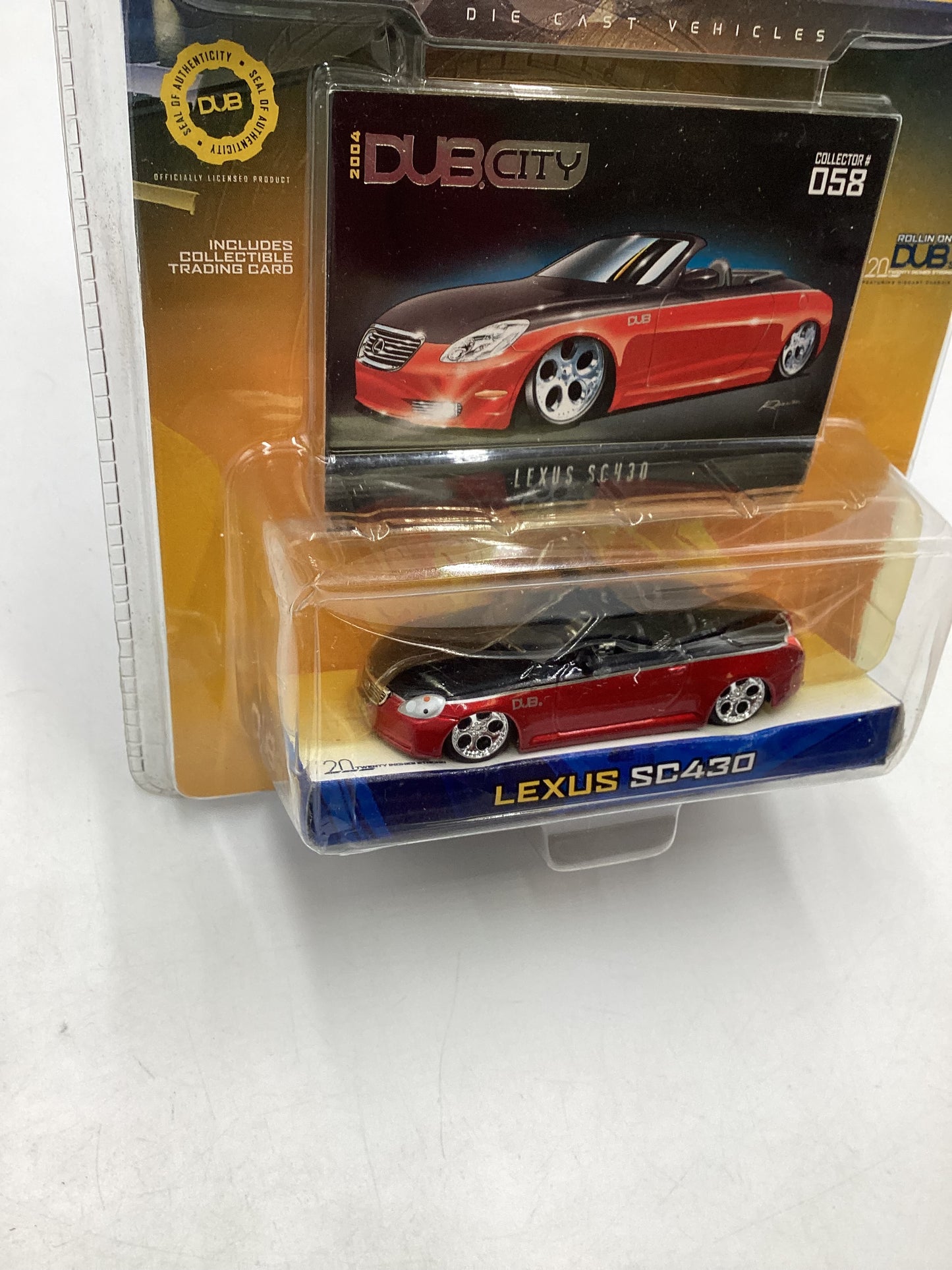 Jada Toys Dub City #058 Lexus SC430 Red 221B