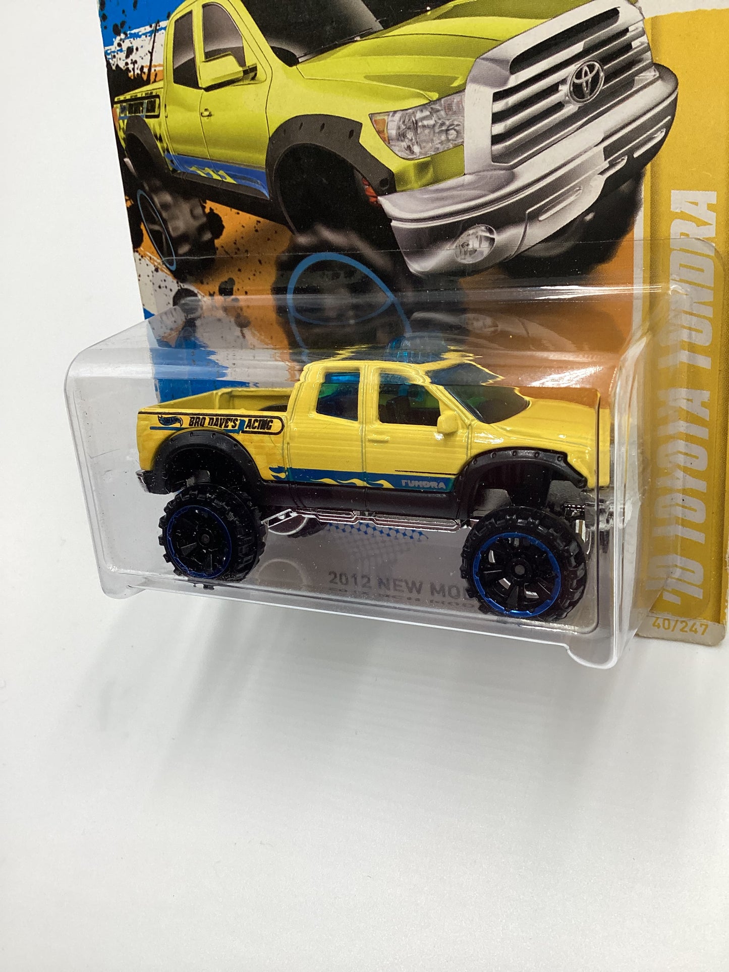 2012 Hot Wheels #40 10 Toyota Tundra Yellow