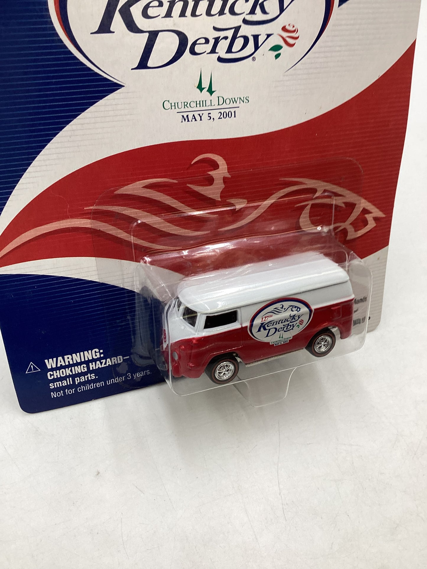 Johnny Lightning 127th Kentucky Derby VW Bus Red 1/2500 214A