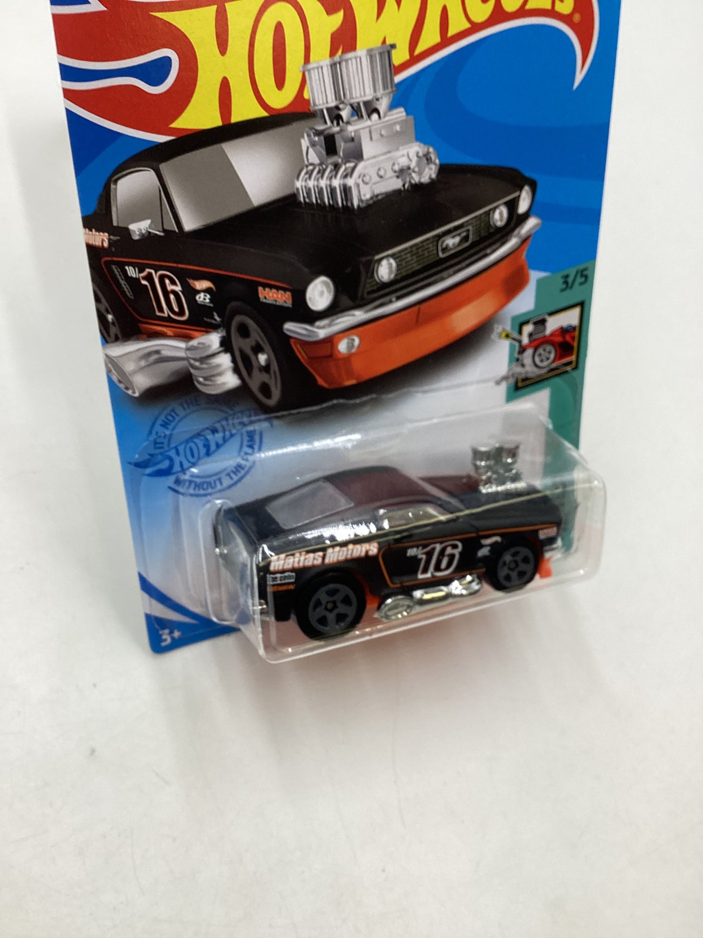 2021 Hot Wheels #40 68 Mustang Black Smoked Window 35C