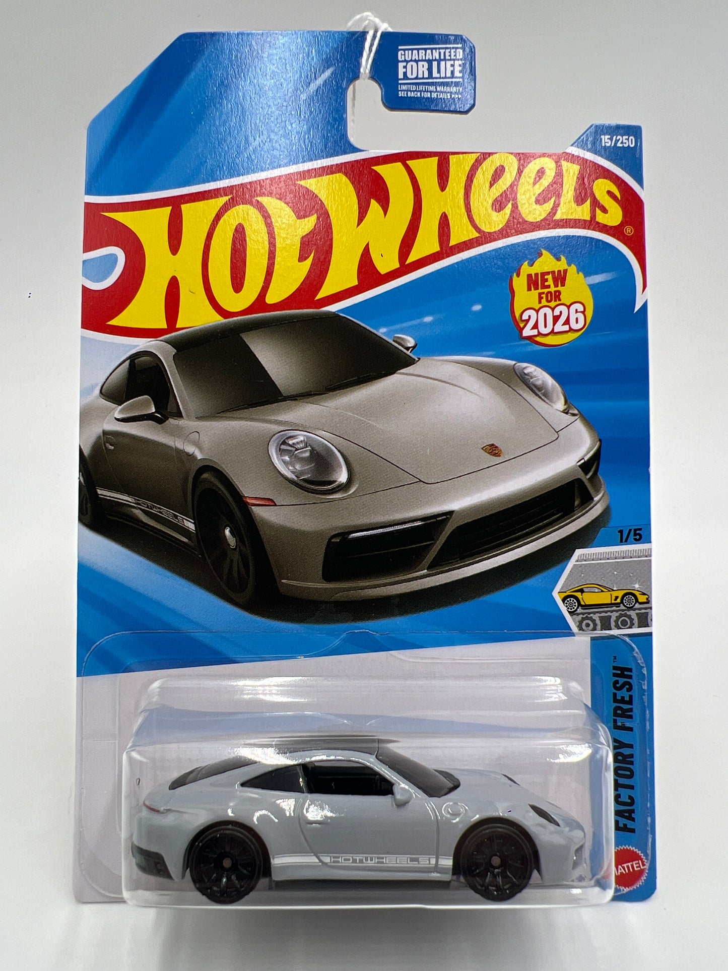 2026 Hot Wheels A Case Factory Fresh #15 Porsche 911 Carrera T Gray 99C