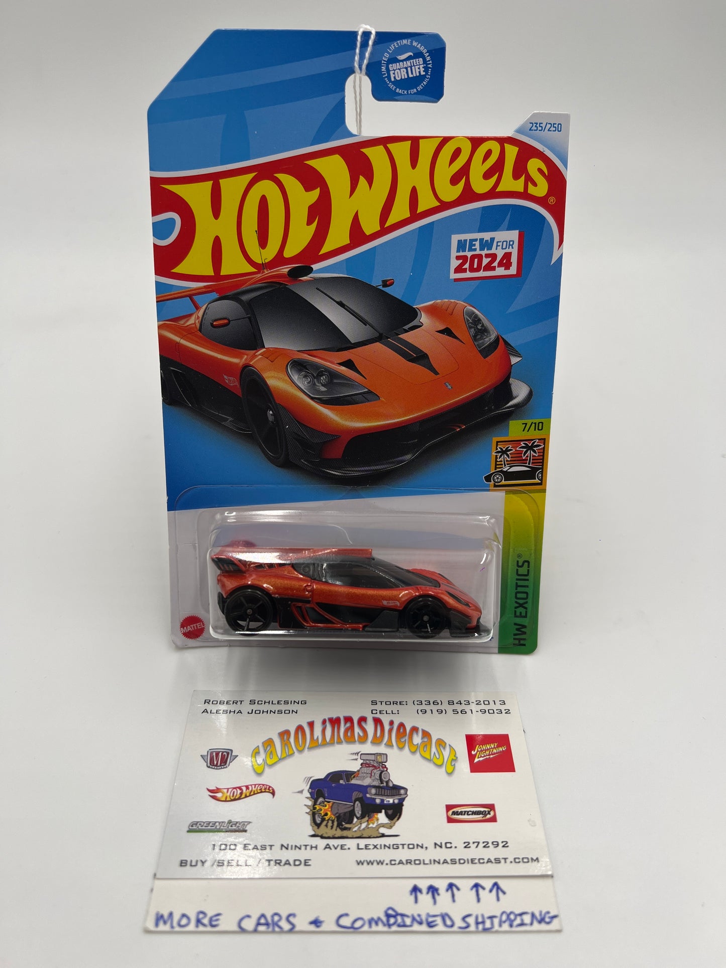 2024 Hot Wheels Q Case #235 Gordon Murray Automotive T.50s Orange 68A