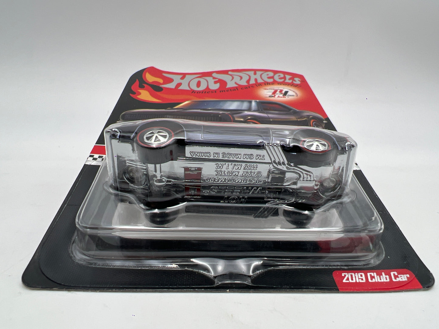 2019 Hot Wheels RLC Club Car Custom Camaro Black W/Protector & Button
