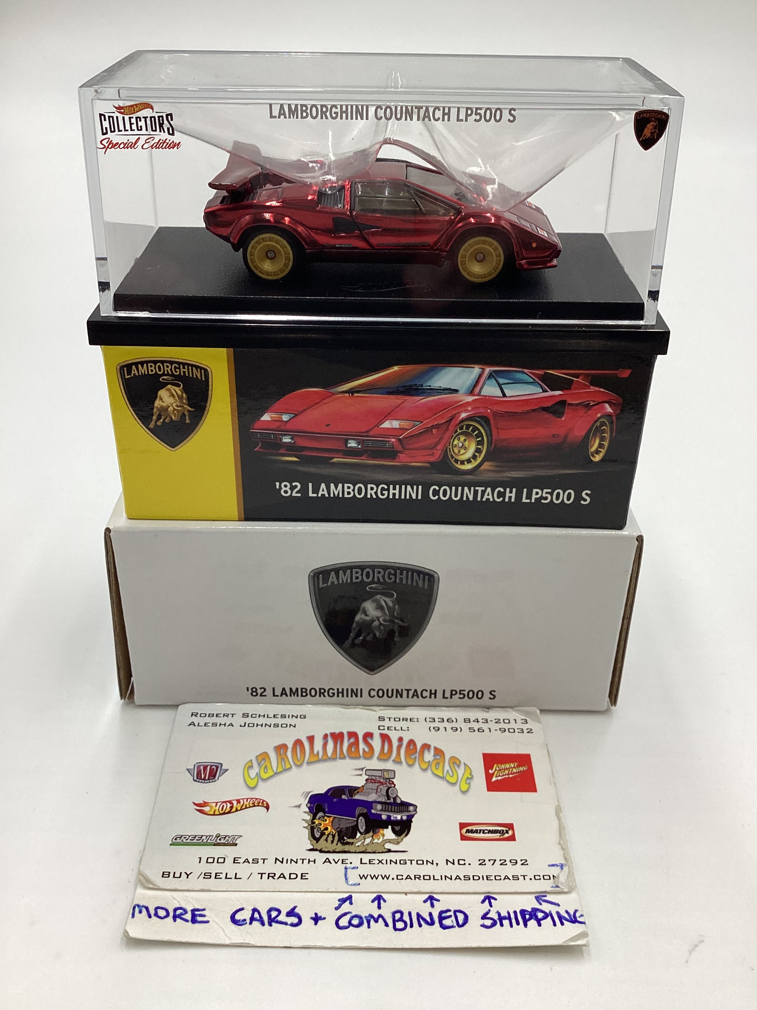 Hot Wheels Limited Edition deals RLC EXCLUSIVE ’82 LAMBORGHINI COUNTACH LP 500 S